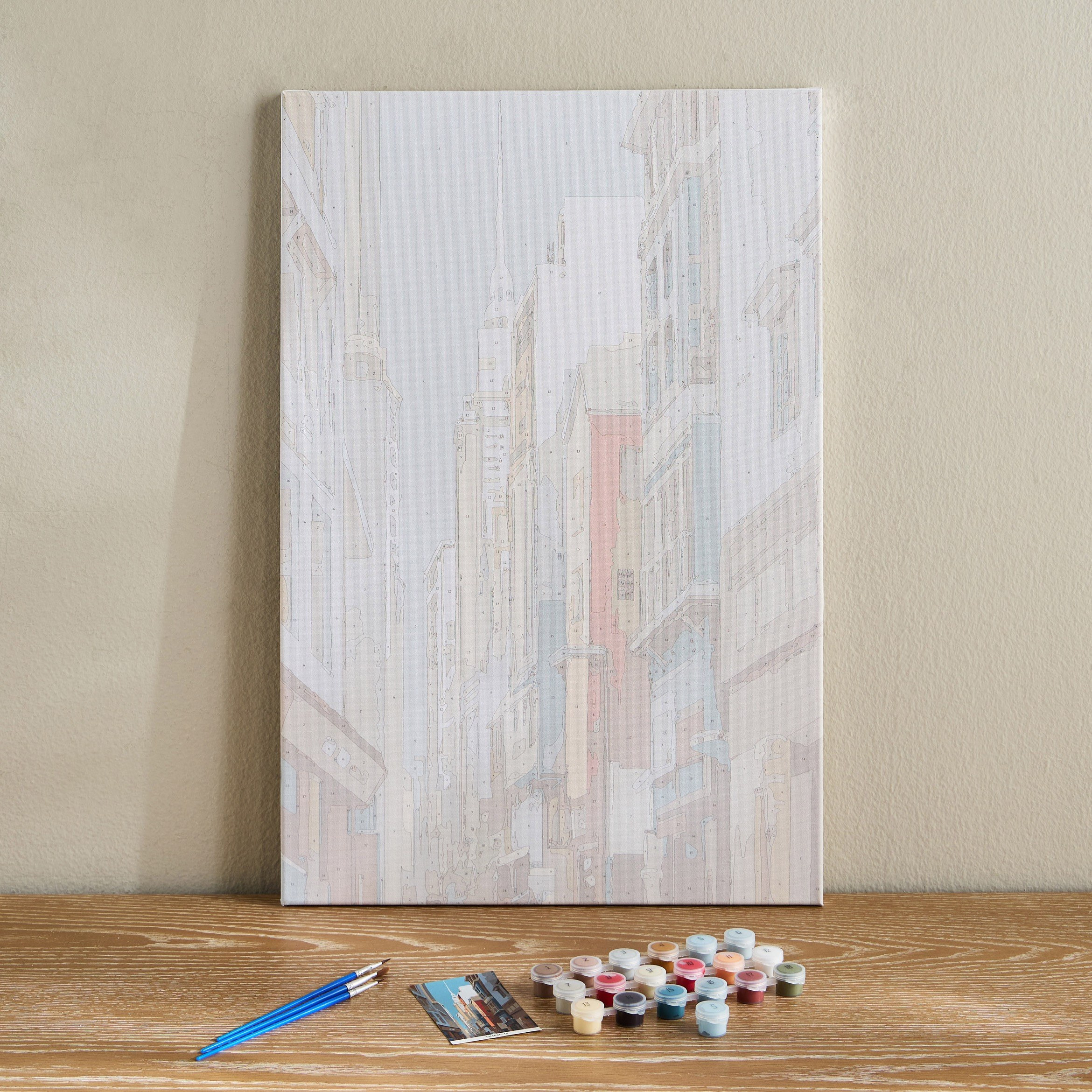 Joshlia Paint it Yourself Unframed Canvas Art Kit - 40x60 cm-household-walldecorandmirrors-wallart-image-1