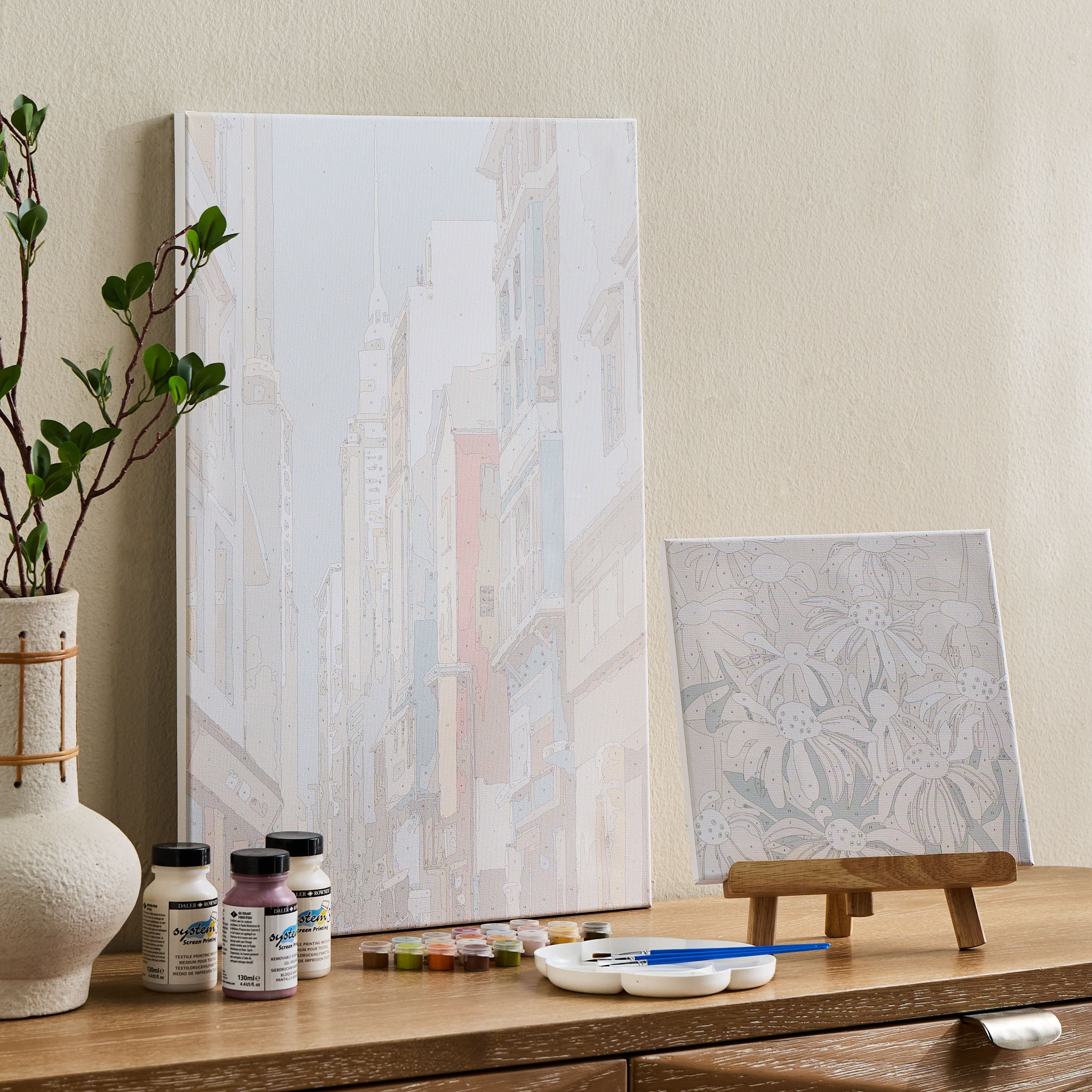 Joshlia Paint it Yourself Unframed Canvas Art Kit - 40x60 cm-household-walldecorandmirrors-wallart-image-4