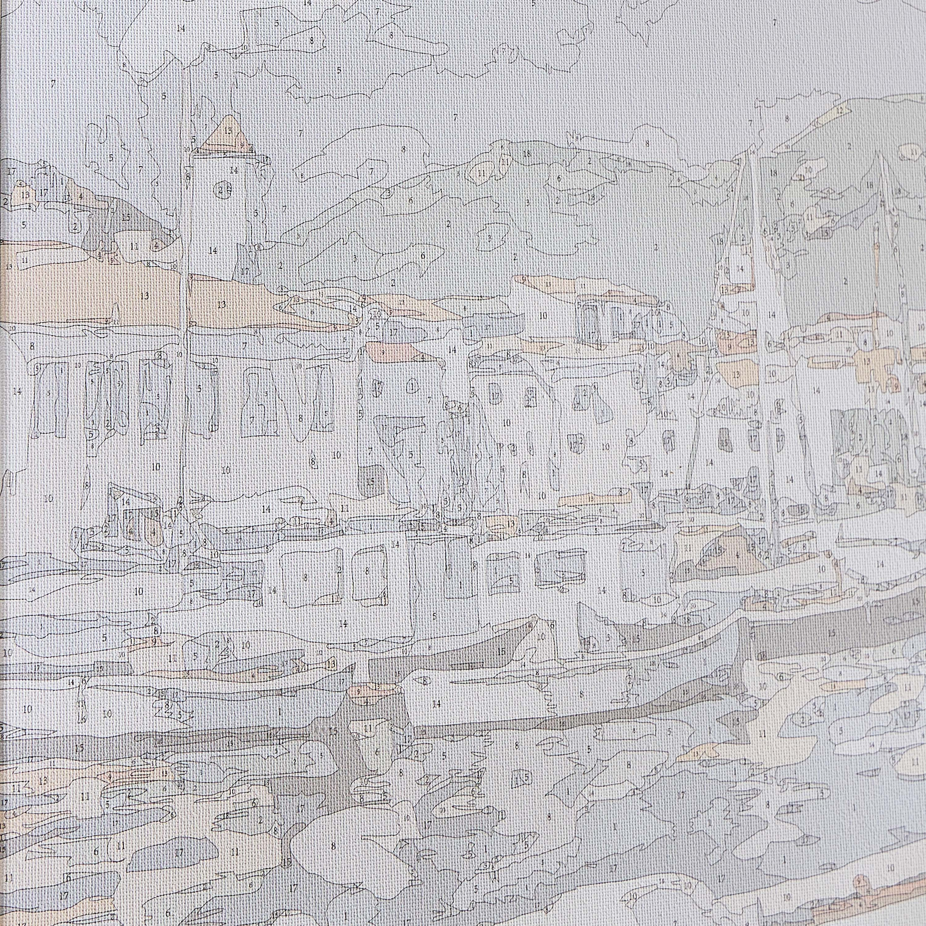 مجموعة فنية كانفاس غير مؤطرة للرسم الذاتي - فرانسـين - 40×60 سم-household-walldecorandmirrors-wallart-image-2