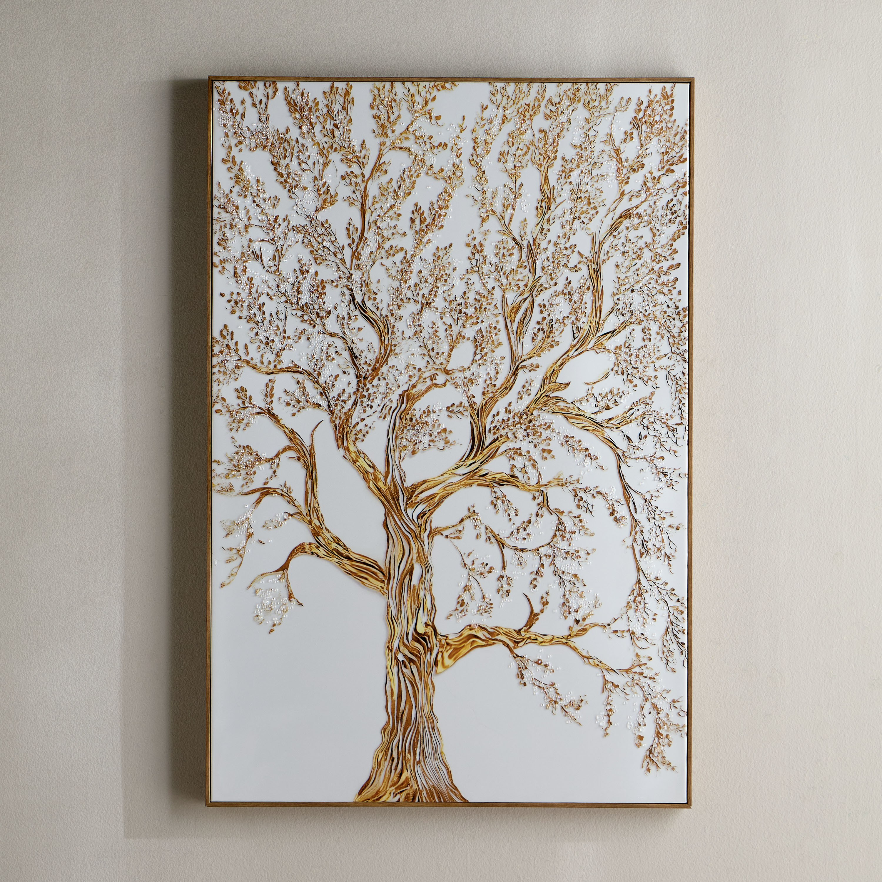 Zaylina Jewelled Framed Canvas Wall Art - 80x120 cm