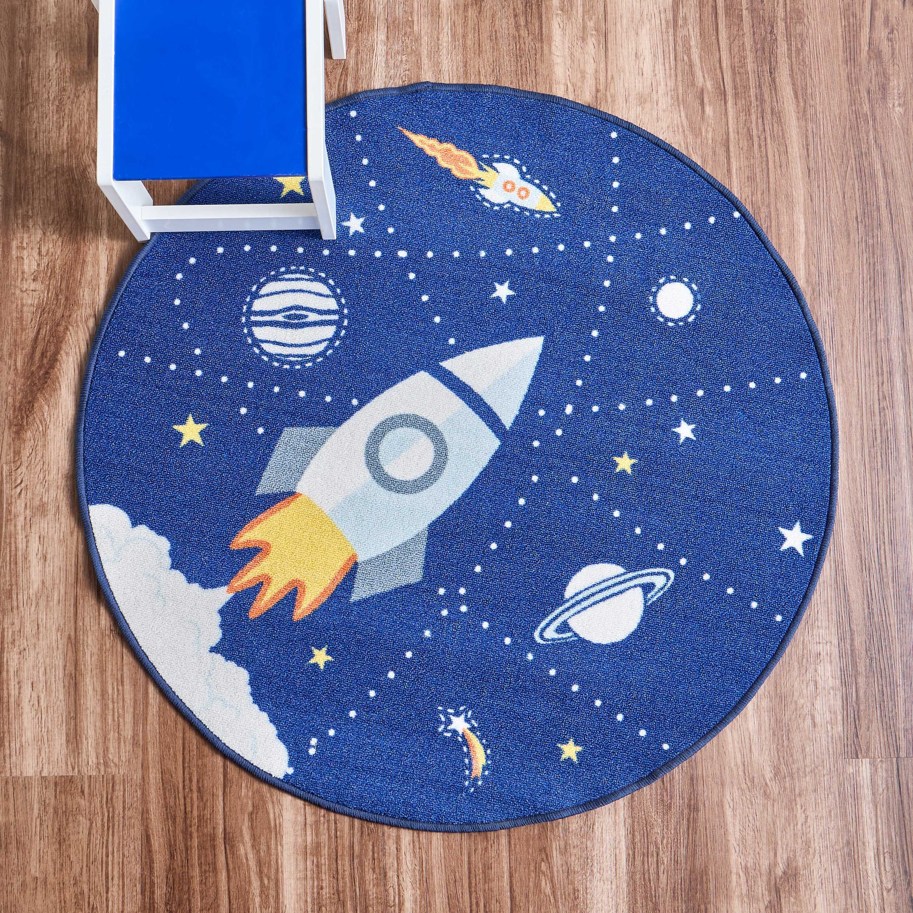 Graham Rocket Adventure Rug - 100 cm-babyandkids-rugsandcarpets-rugs-image-1