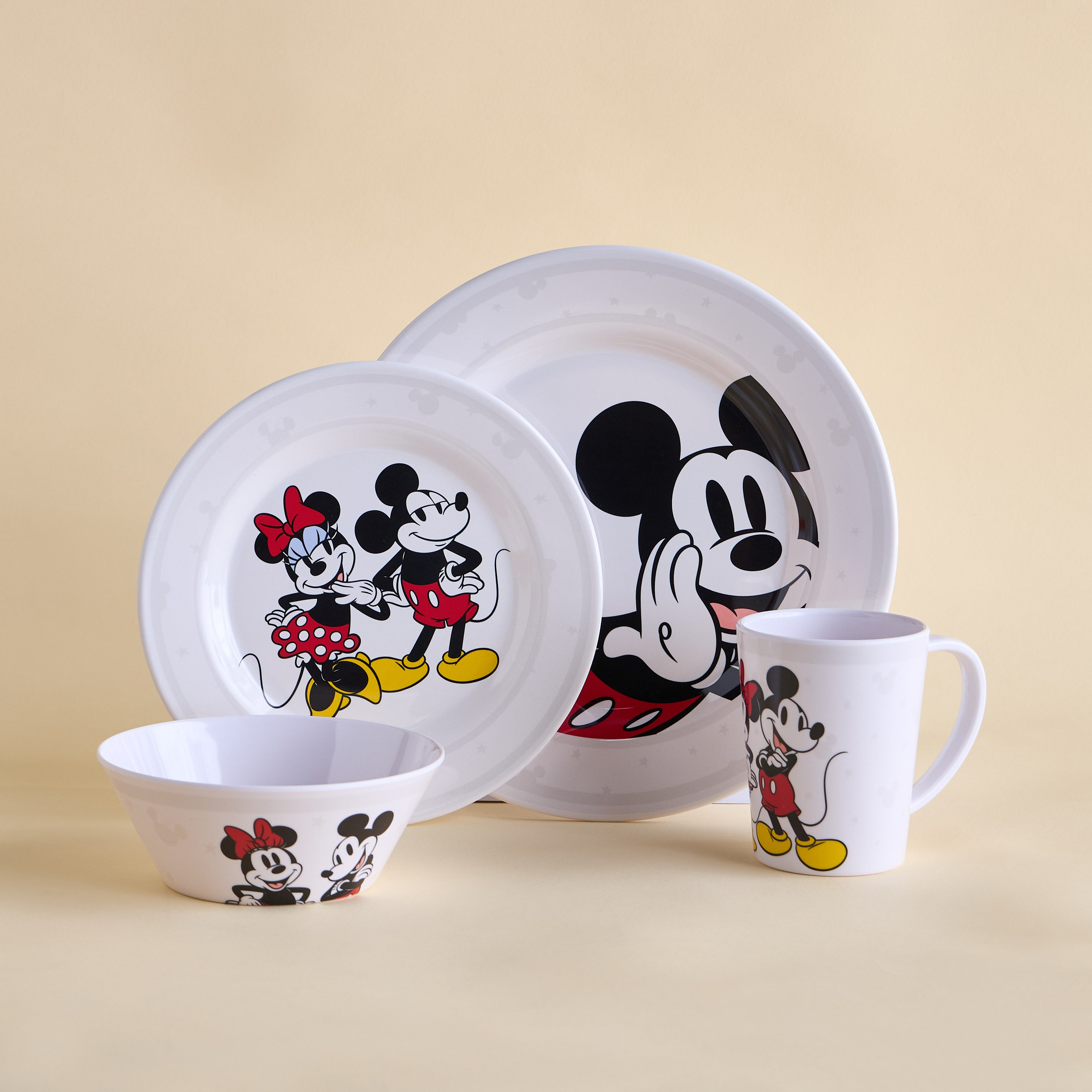 Mickey 4-Piece Melamine Tableware Set-babyandkids-eatanddrink-tableware-image-1
