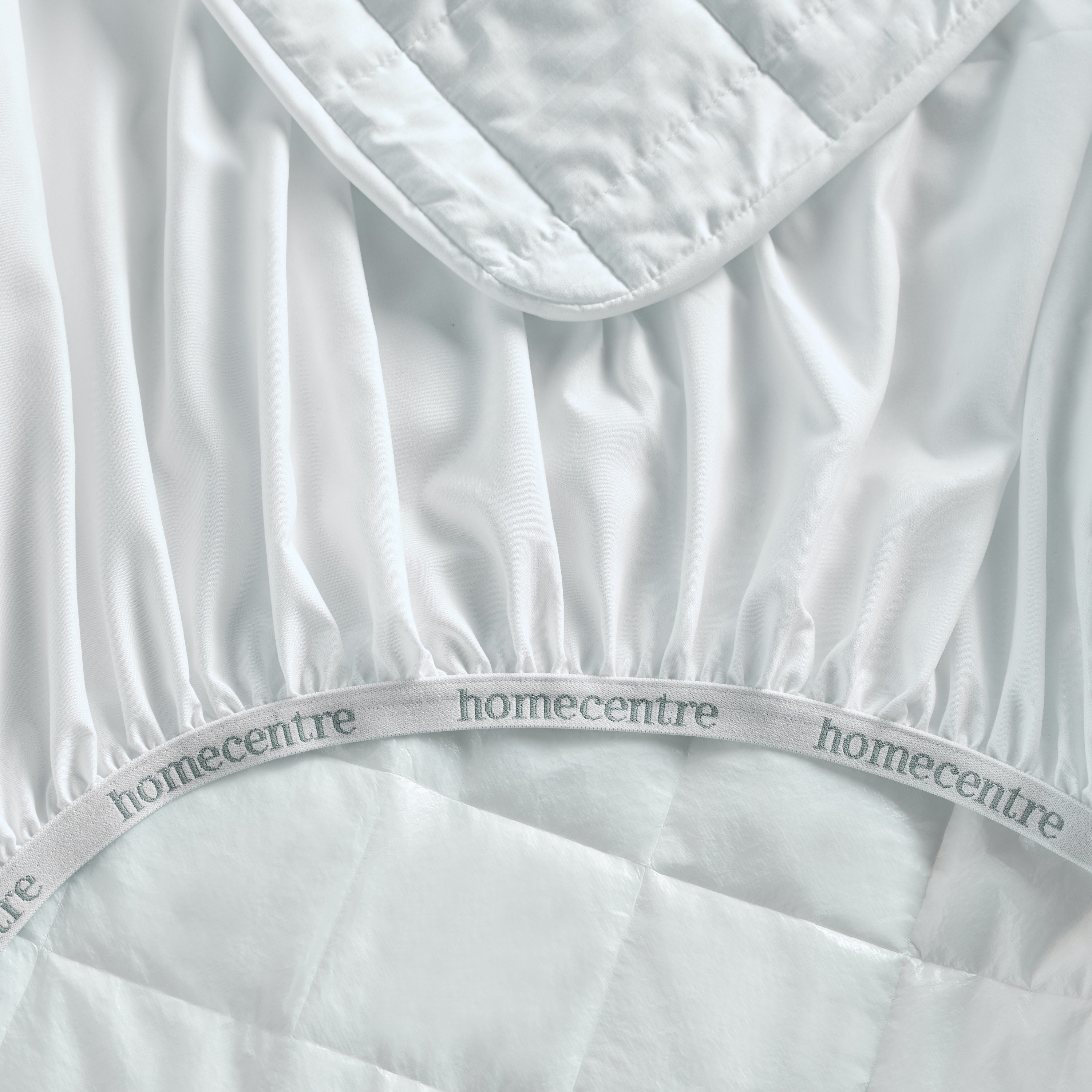 Hotel Luxe Cotton 300 Thread Count Full Mattress Protector - 120x200 cm-household-bedding-mattresstoppersandprotectors-mattressprotectors-image-2