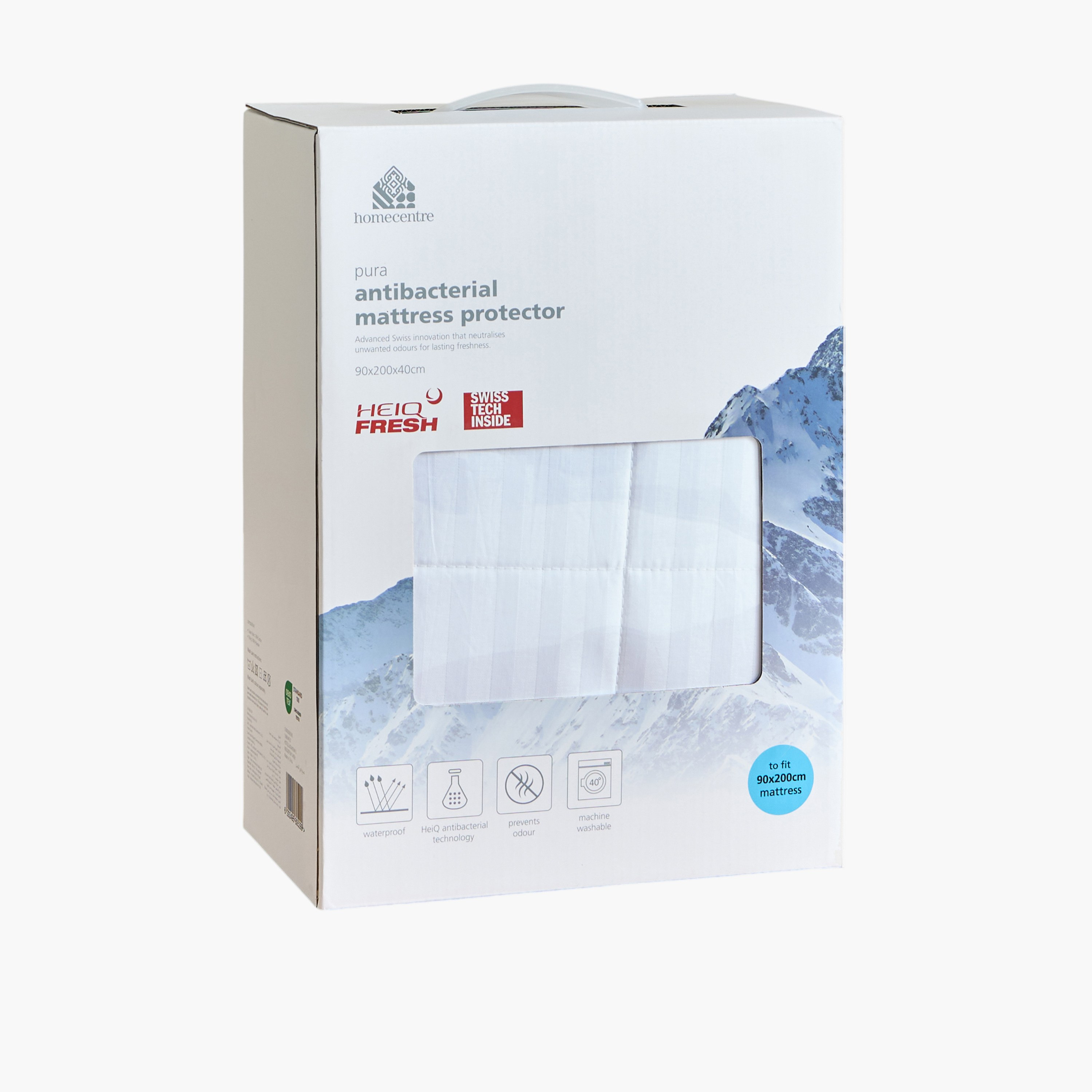 Hotel Luxe Cotton 300 Thread Count Single Mattress Protector - 90x200 cm-household-bedding-mattresstoppersandprotectors-mattressprotectors-image-4