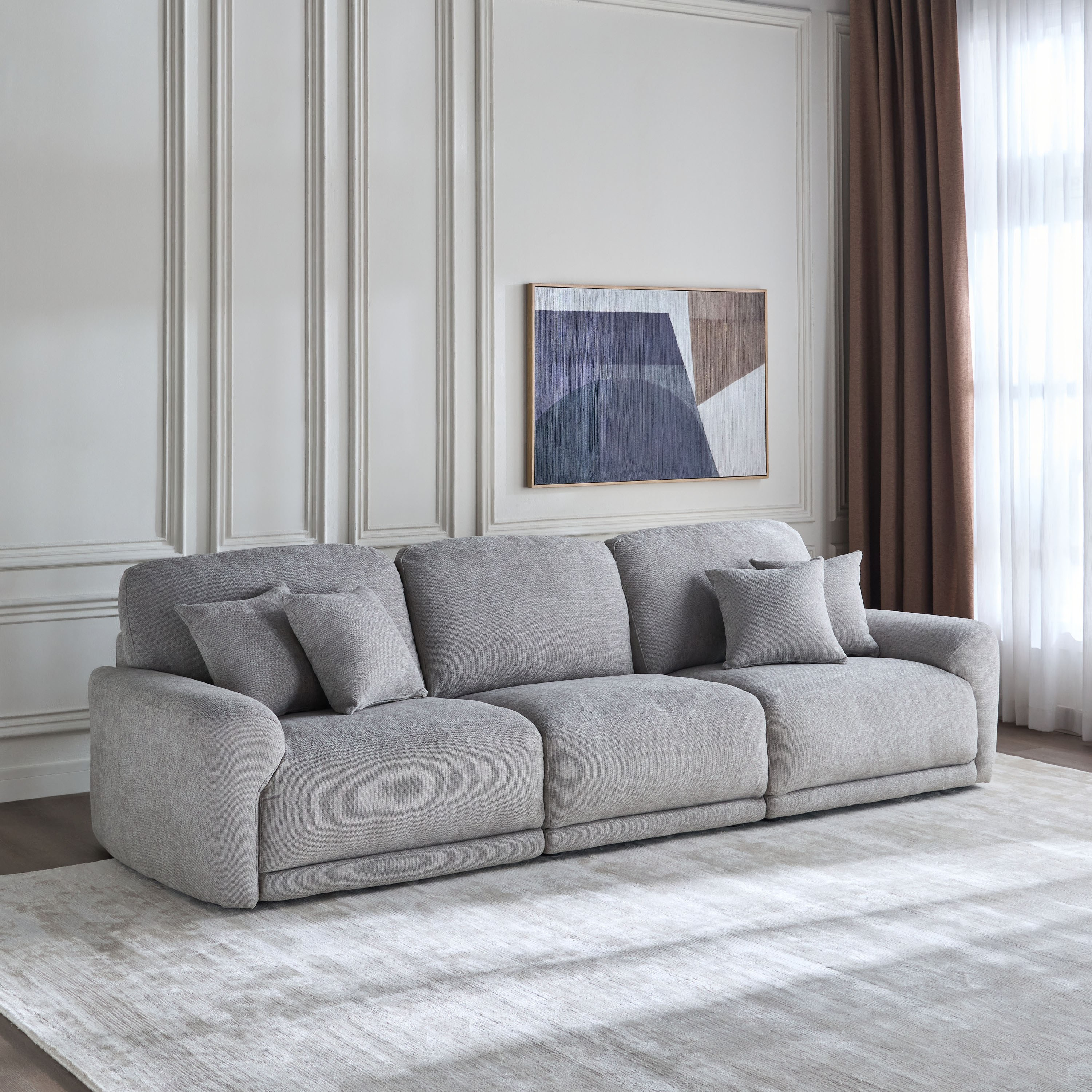 Arnold 4-Seater Fabric Sofa