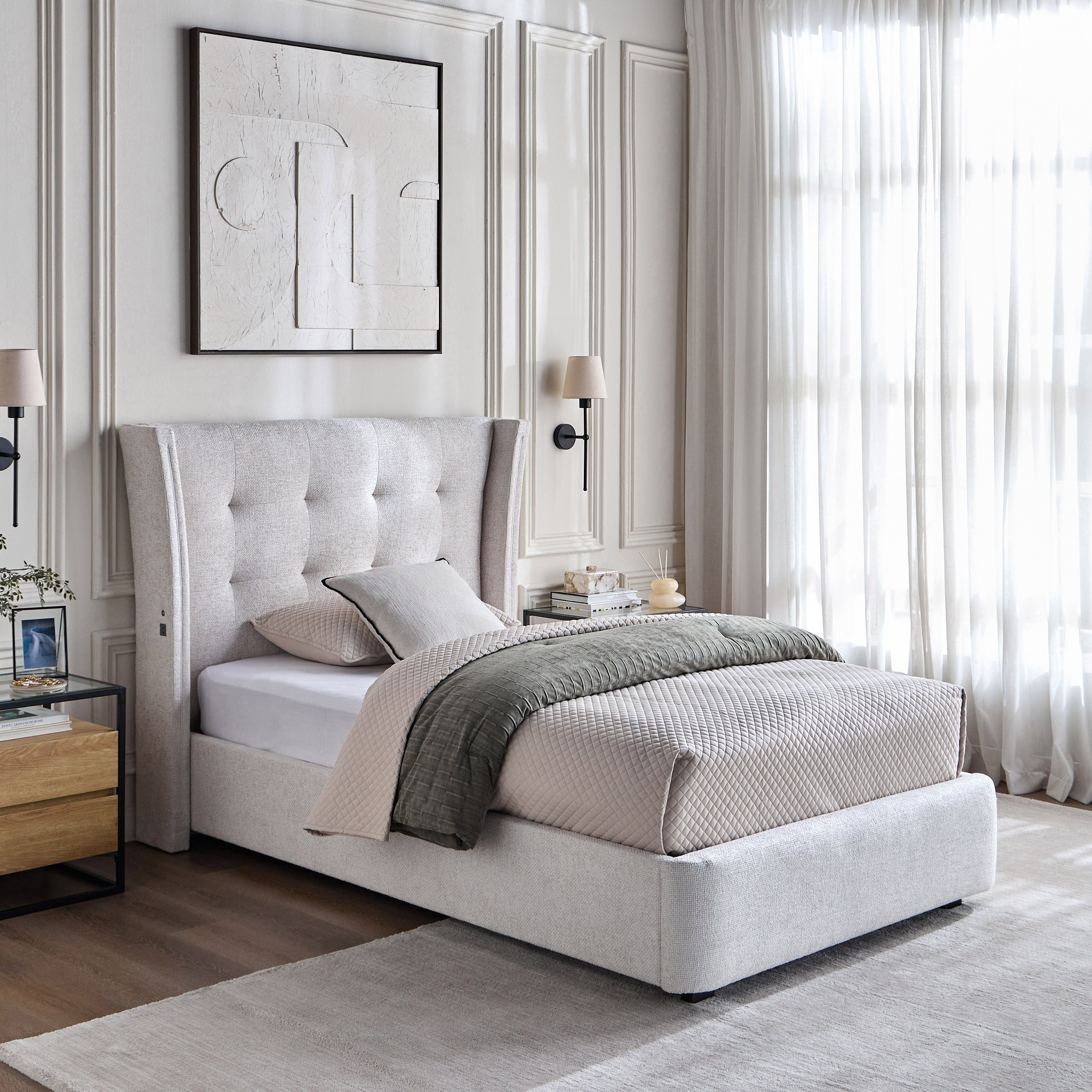 Stellar Single Modular Bed Base with Drawer - 120x200 cm-furniture-modular-modularbeds-stellar-image-9