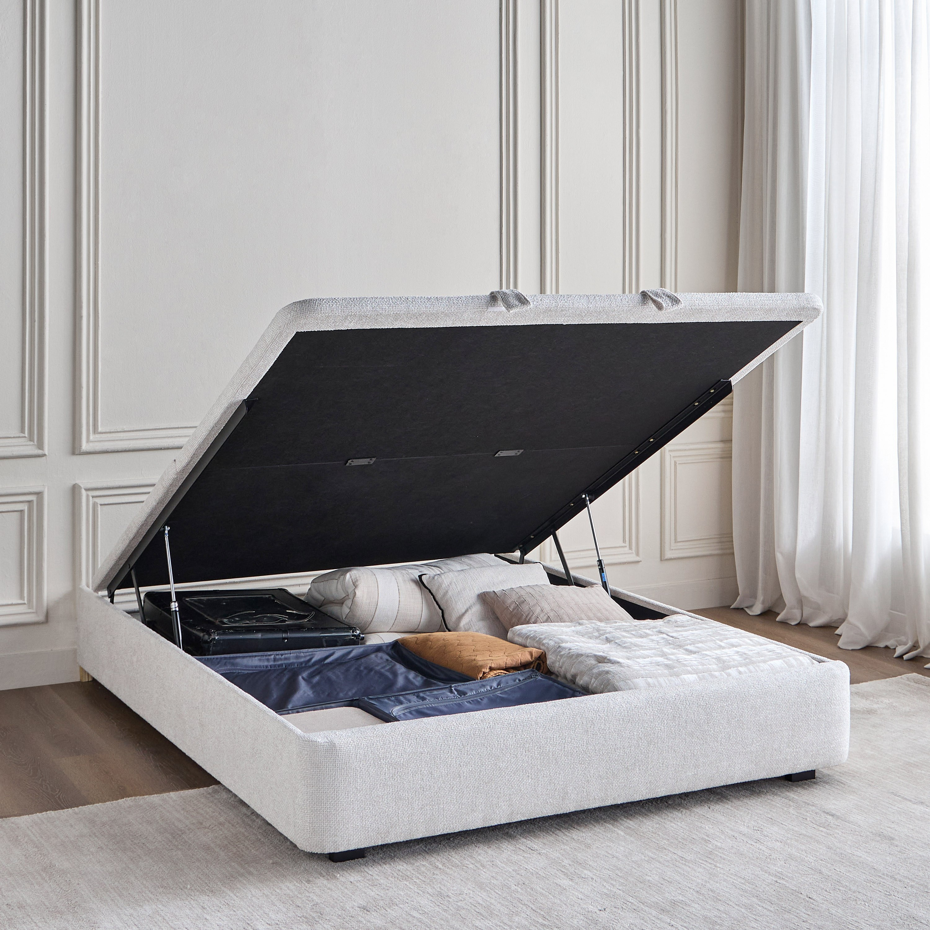 Stellar Queen Modular Hydraulic Bed Base - 160x200 cm-furniture-modular-modularbeds-stellar-image-2