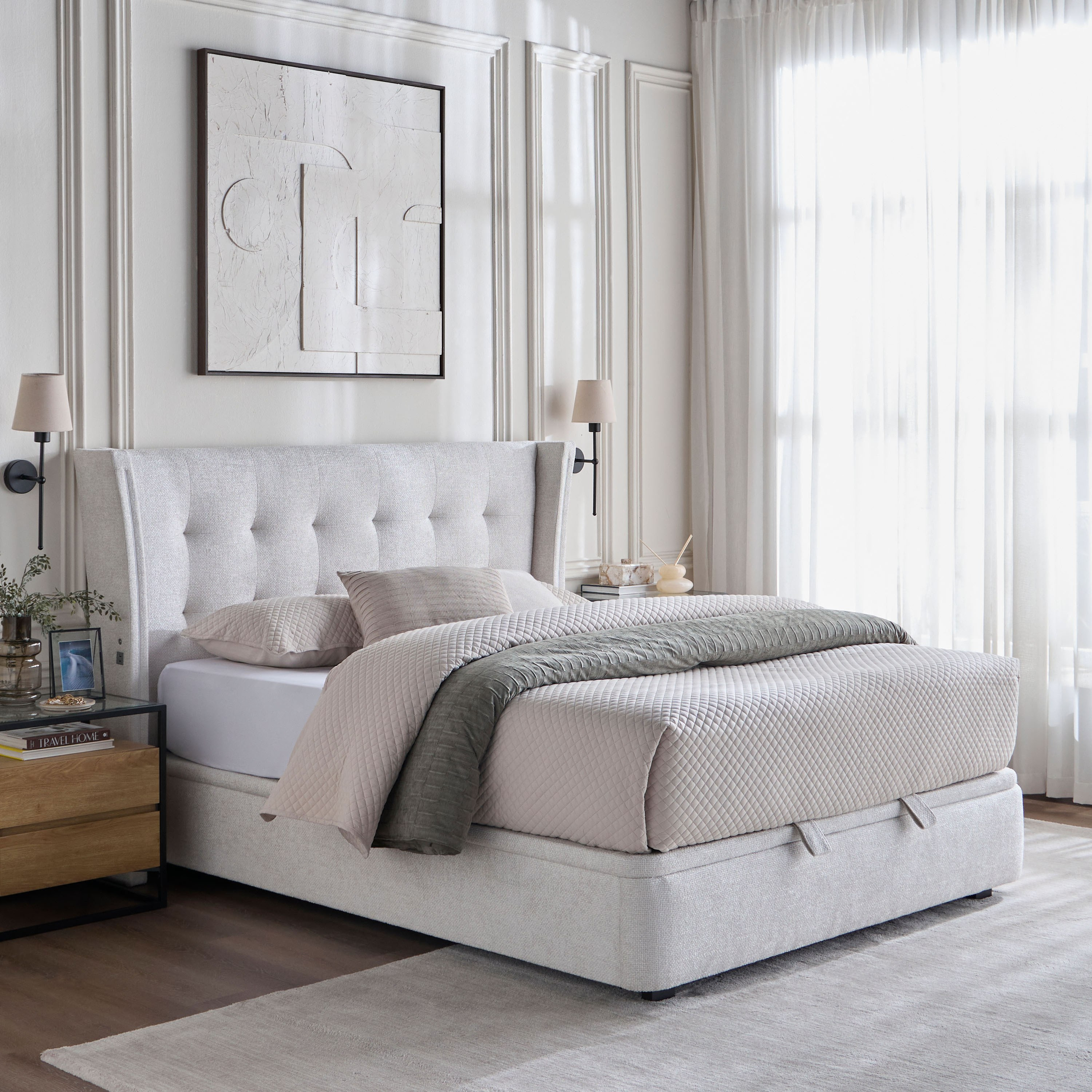 Stellar Queen Modular Hydraulic Bed Base - 160x200 cm-furniture-modular-modularbeds-stellar-image-11