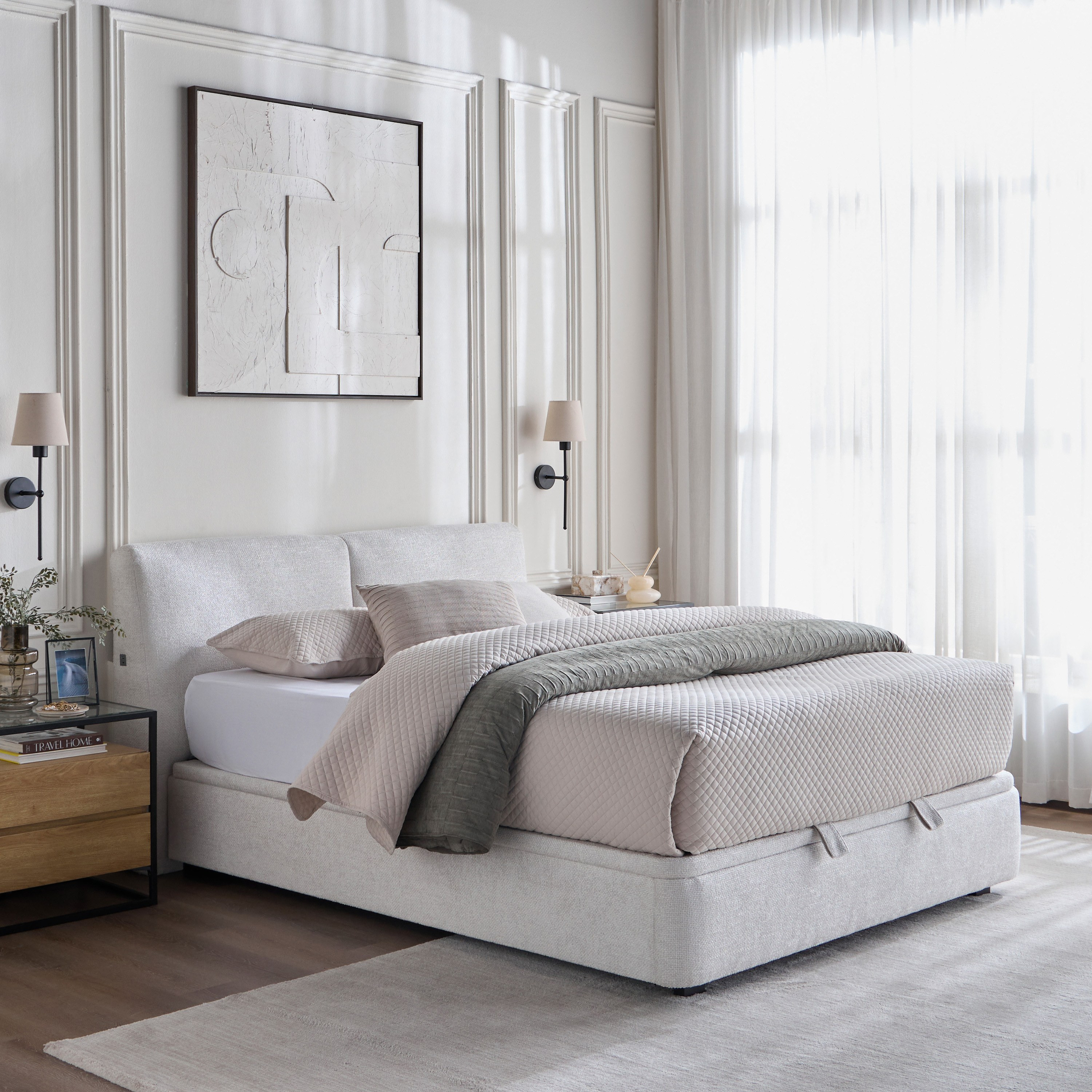 Stellar Queen Modular Hydraulic Bed Base - 160x200 cm-furniture-modular-modularbeds-stellar-image-12