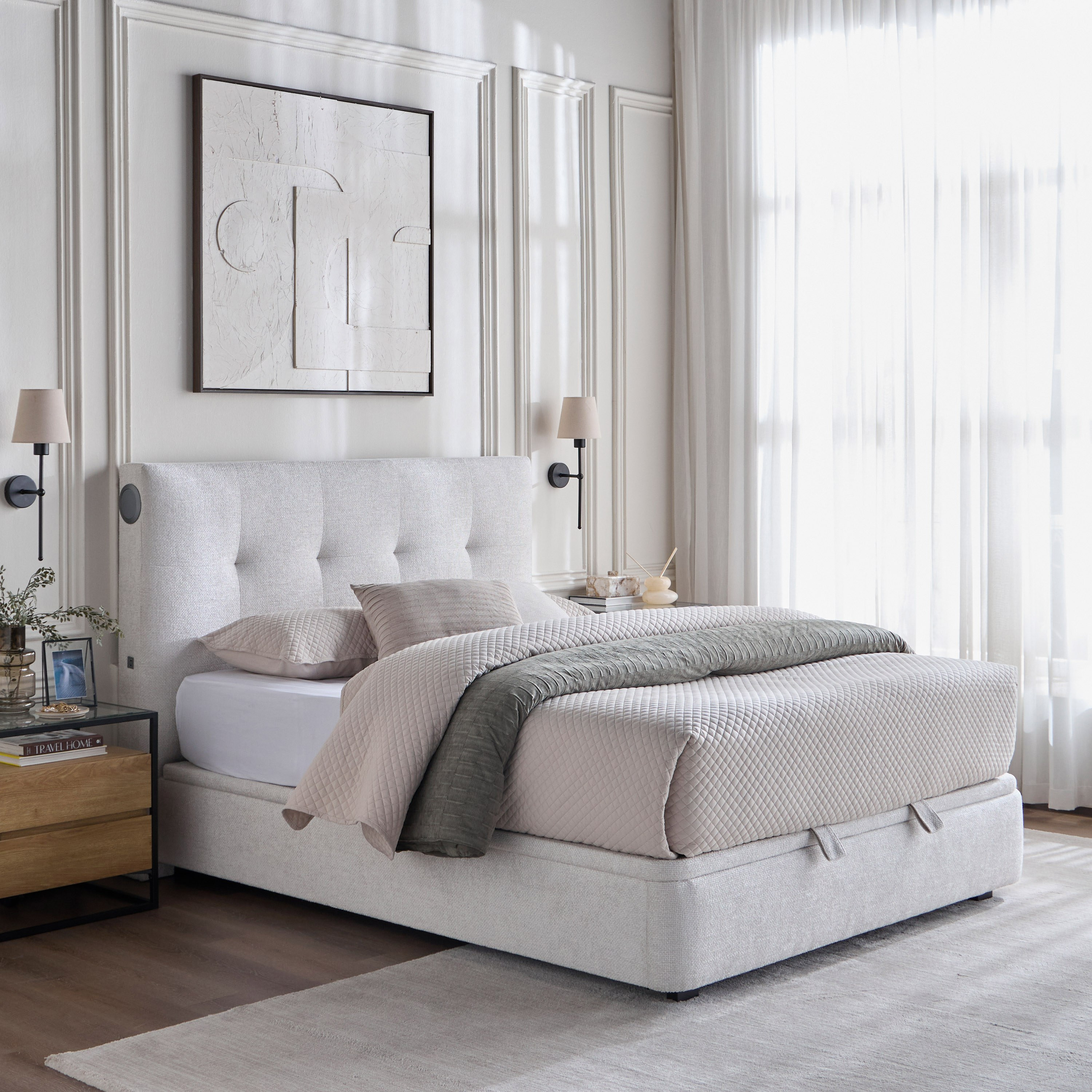 Stellar Queen Modular Hydraulic Bed Base - 160x200 cm-furniture-modular-modularbeds-stellar-image-13