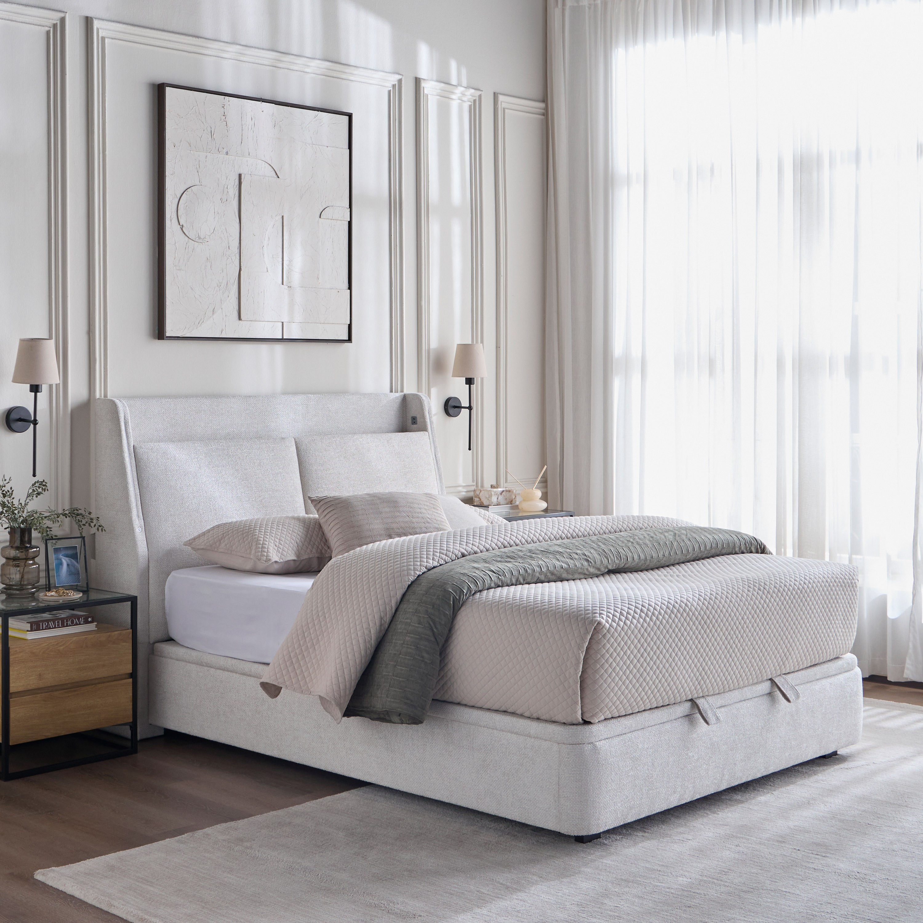 Stellar Queen Modular Hydraulic Bed Base - 160x200 cm-furniture-modular-modularbeds-stellar-image-14