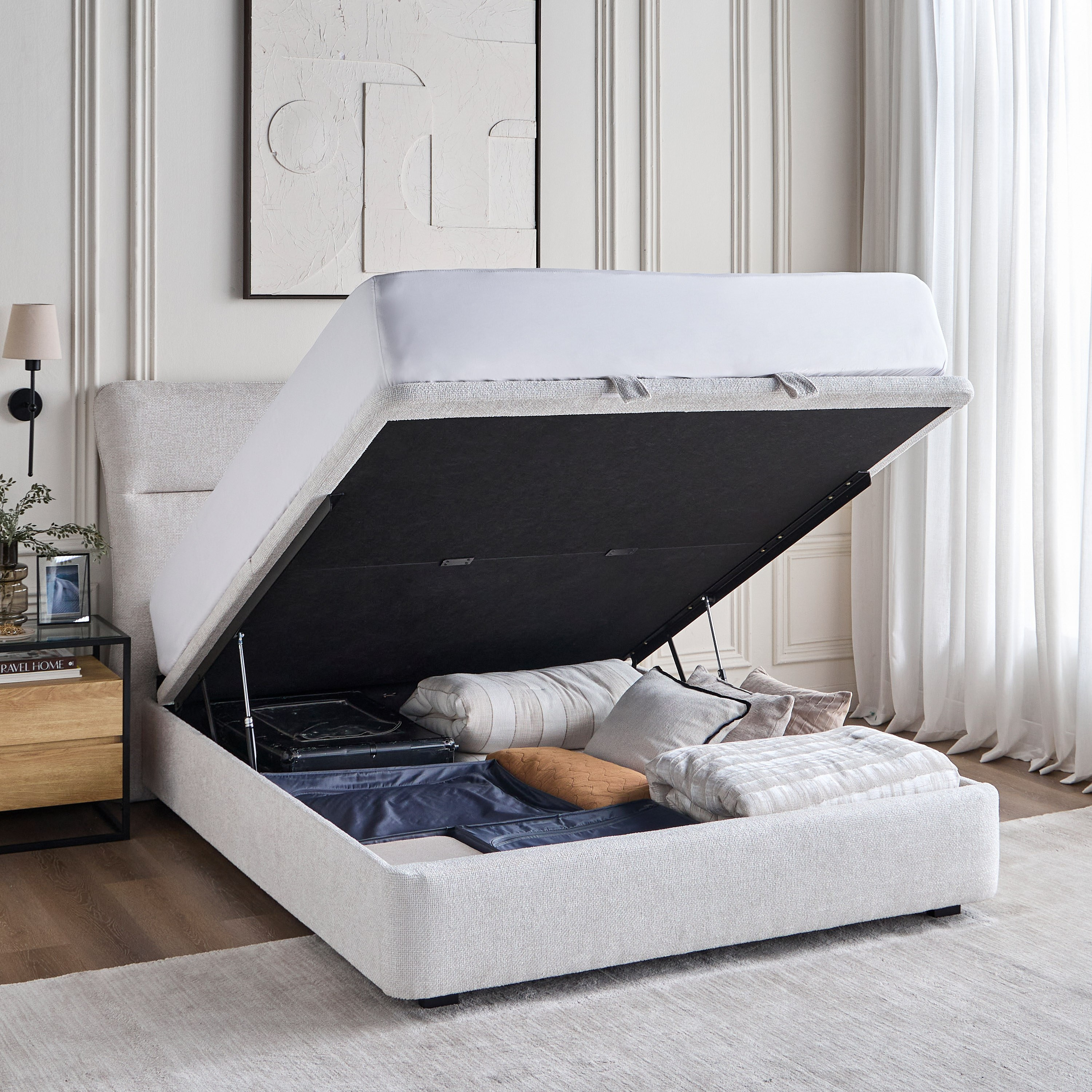 Stellar Queen Modular Hydraulic Bed Base - 160x200 cm-furniture-modular-modularbeds-stellar-image-8