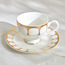Habib New Bone China Teacup and Saucer - 200 ml-household-dining-teaandcoffee-mugsandcups-image-1