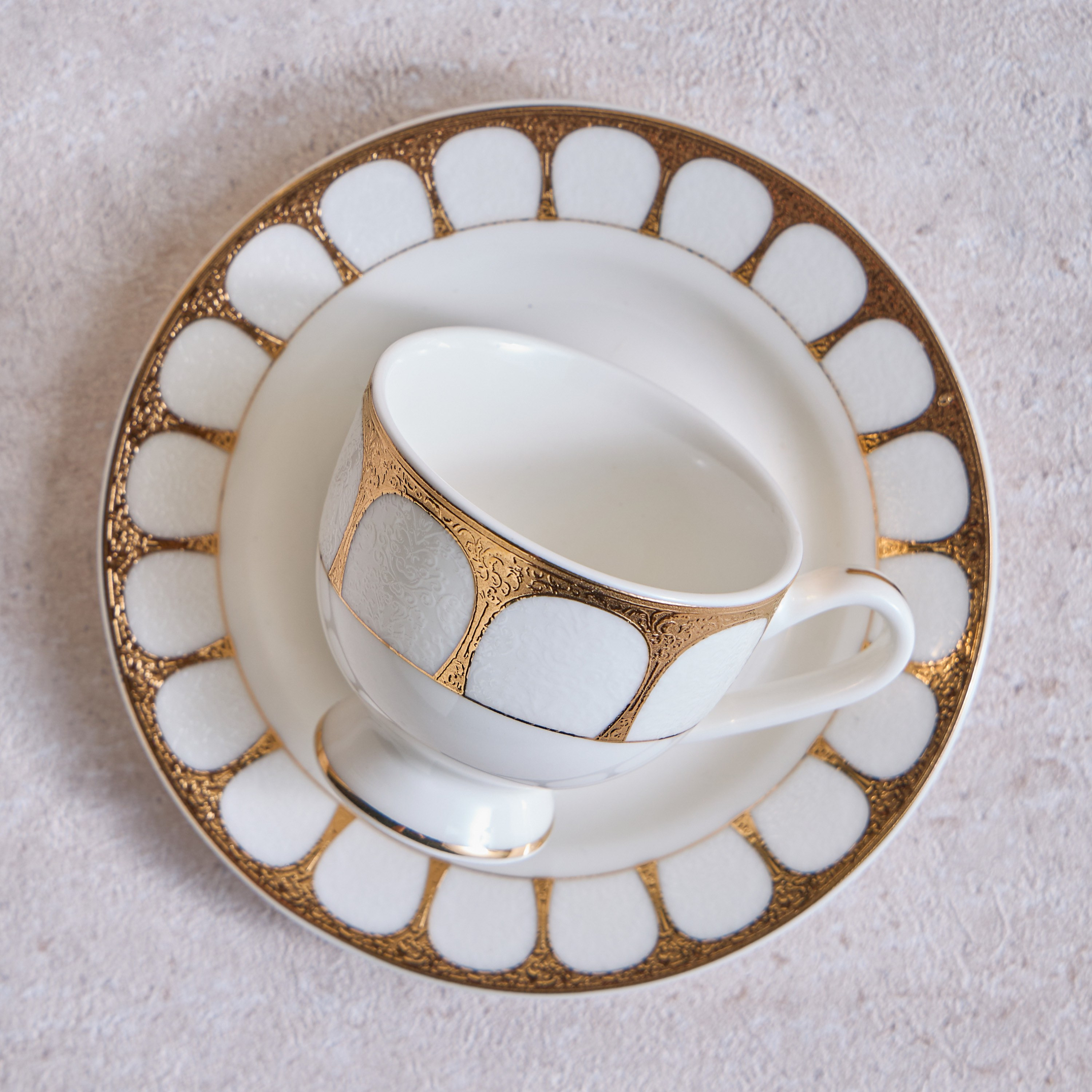 فنجان إسبريسو خزف صيني مع صحن - حبيب - 90 مل-household-dining-dinnerware-dinnerwarecollections-image-3