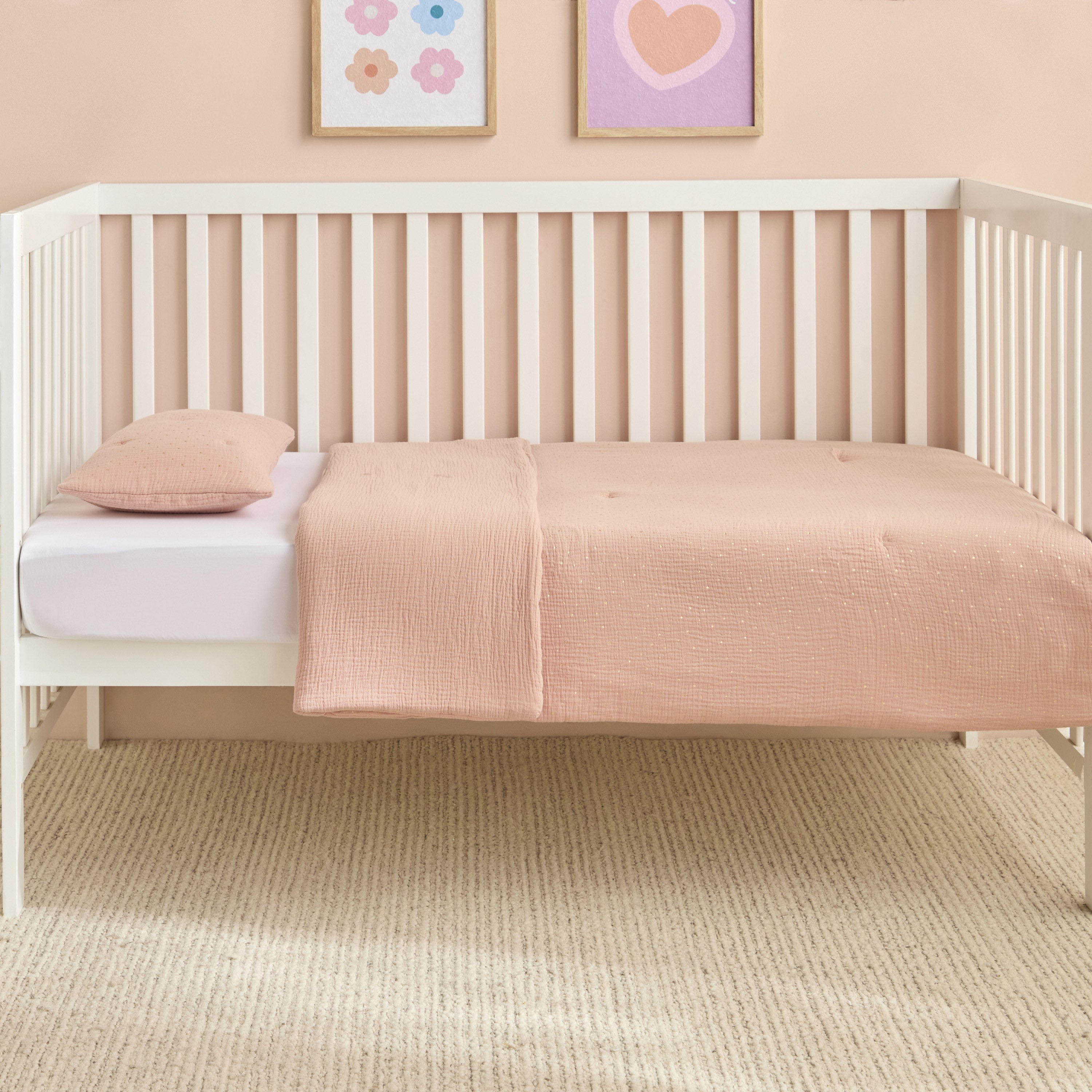 Claudia Cotton Printed 2-Piece Toddler Quilt Set - 100x140 cm