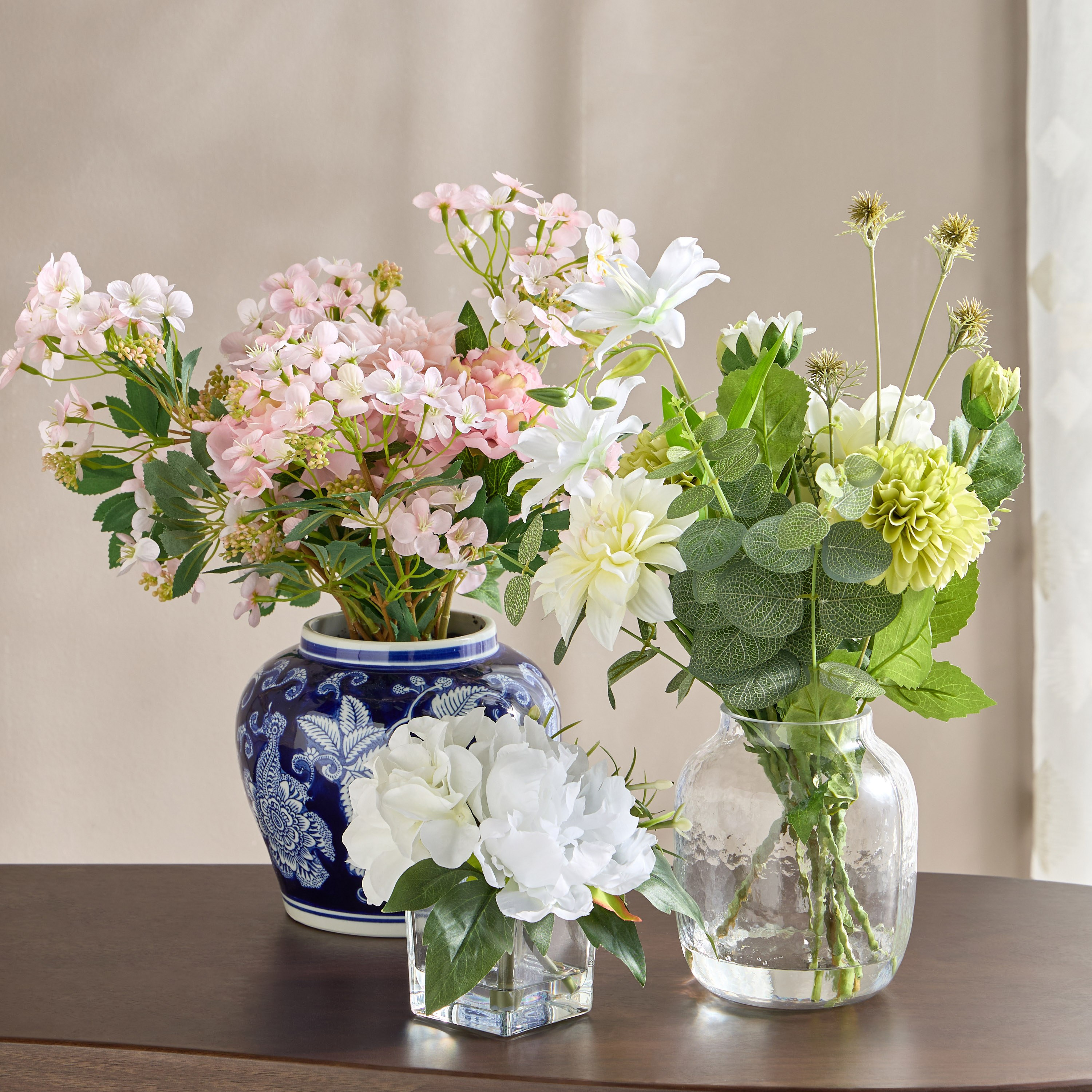 Clarity Glee Mix Floral Arrangement in Vase - 53 cm-household-gardenandoutdoor-artificialflowersandplants-flowers-image-4