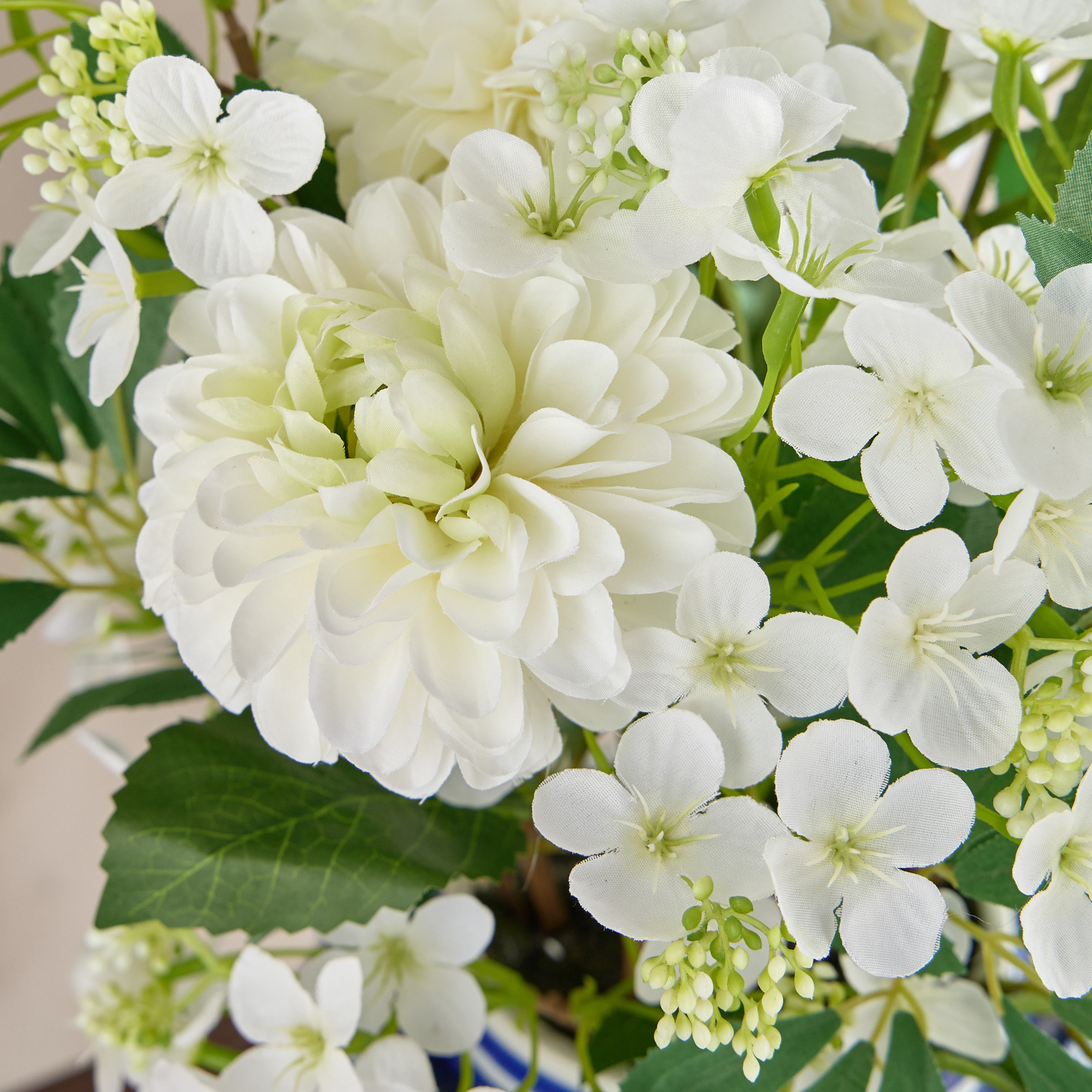 Chinoiserie Plant in Ceramic Pot - 40 cm-household-gardenandoutdoor-artificialflowersandplants-flowers-image-2