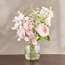 Clarity Spring Mixed Floral Arrangement in Glass Pot - 38 cm-household-gardenandoutdoor-artificialflowersandplants-flowers-image-1