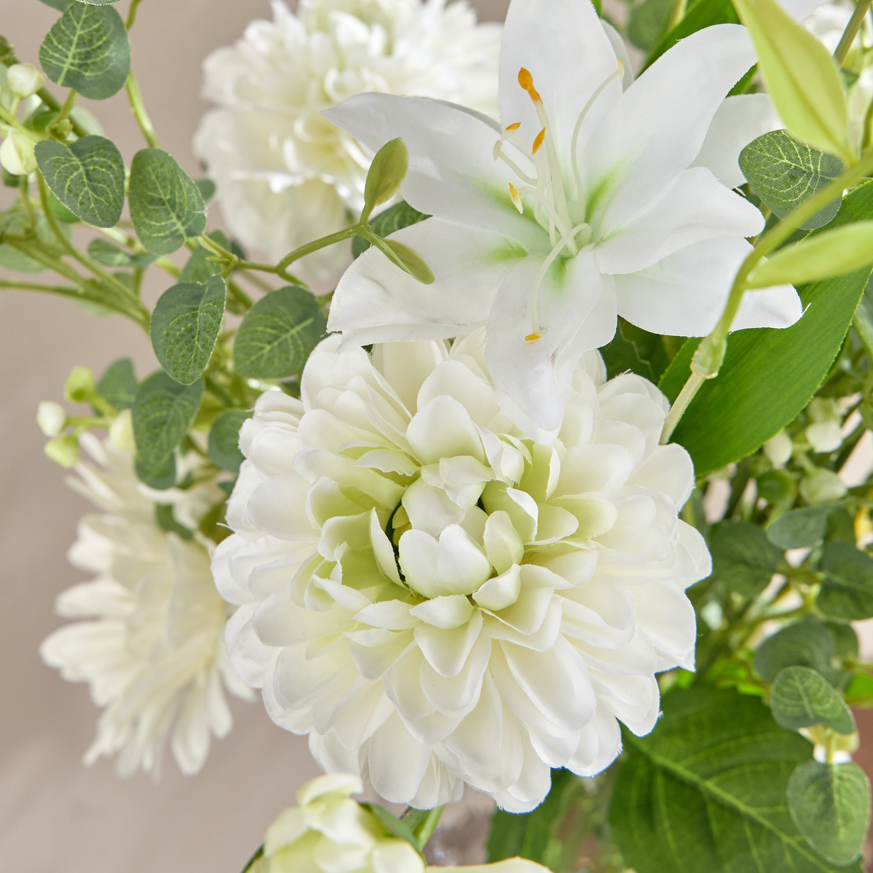 تشكيلة زهور الربيع المختلطة في وعاء - كلاريتي - 72 سم-household-gardenandoutdoor-artificialflowersandplants-flowers-image-2
