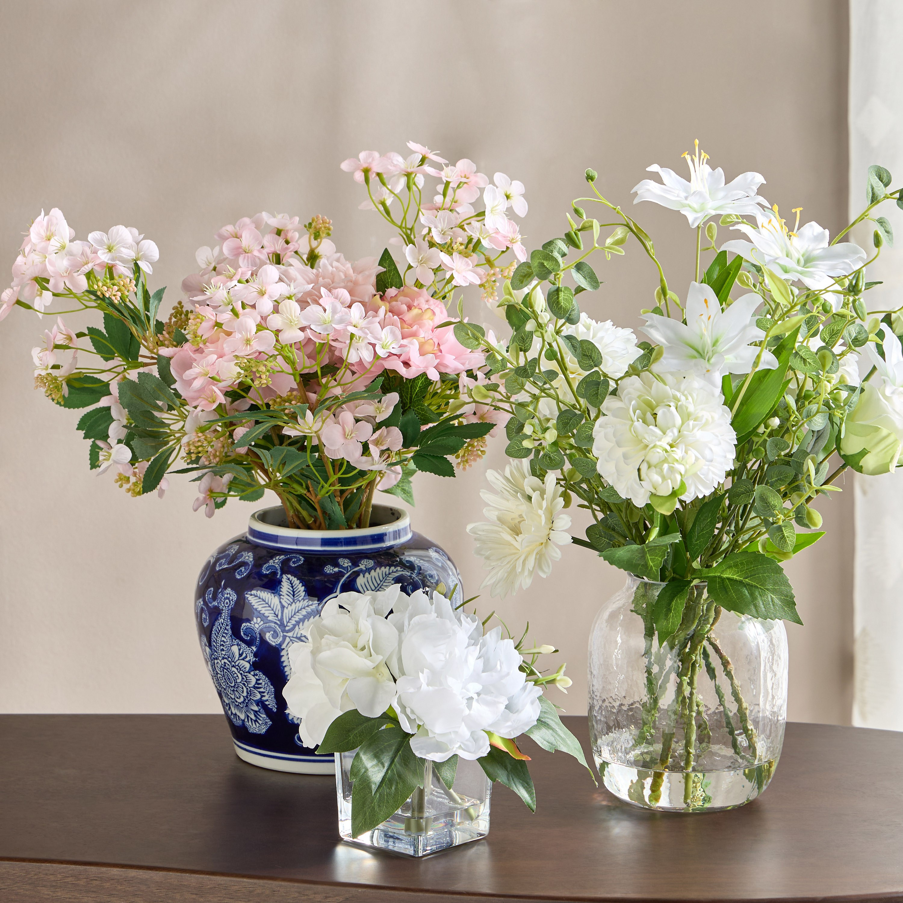 Clarity Spring Mixed Floral Arrangement in Pot - 72 cm-household-gardenandoutdoor-artificialflowersandplants-flowers-image-4