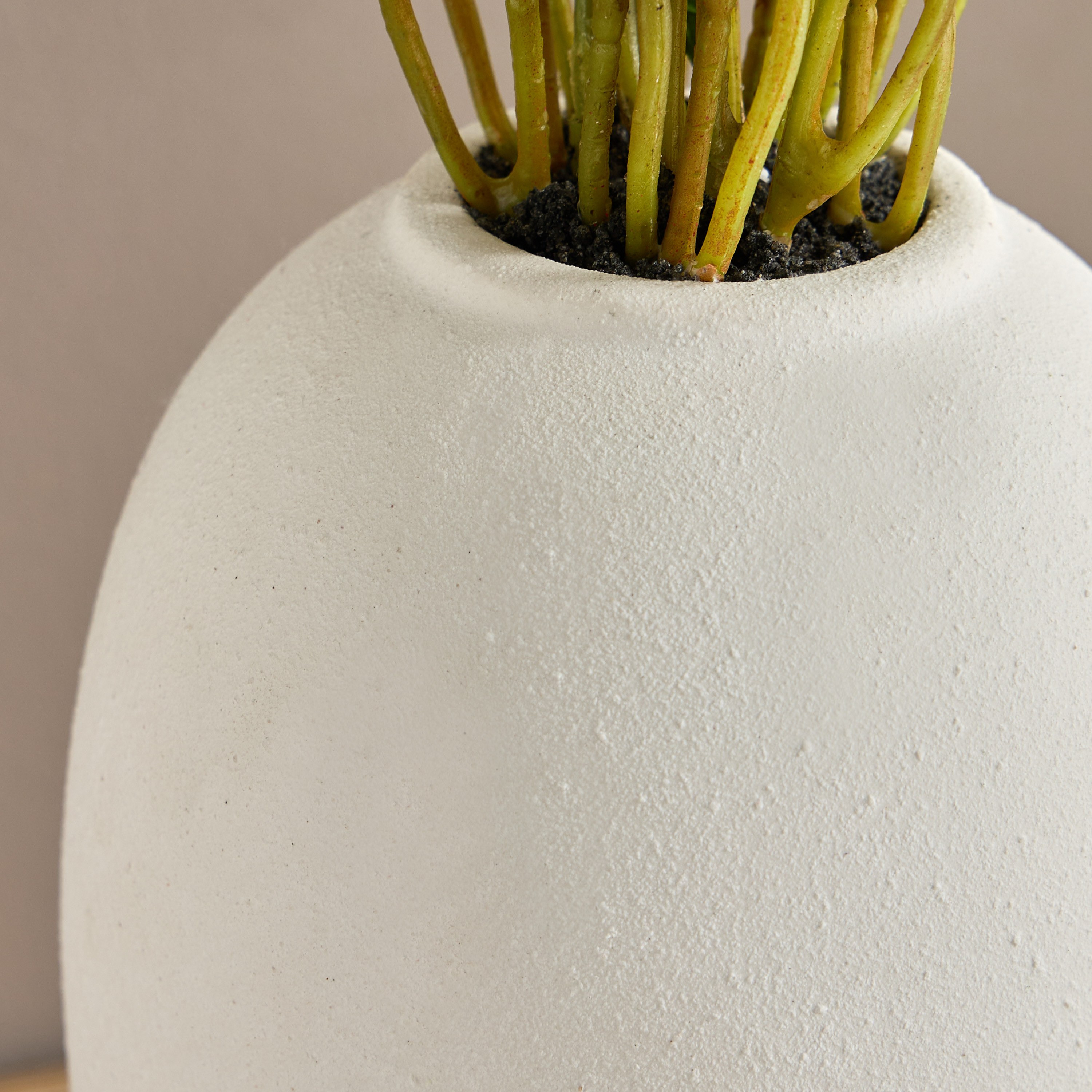 Chantilly Leaves in Ceramic Pot - 60 cm-household-gardenandoutdoor-artificialplants-pottedplants-image-3