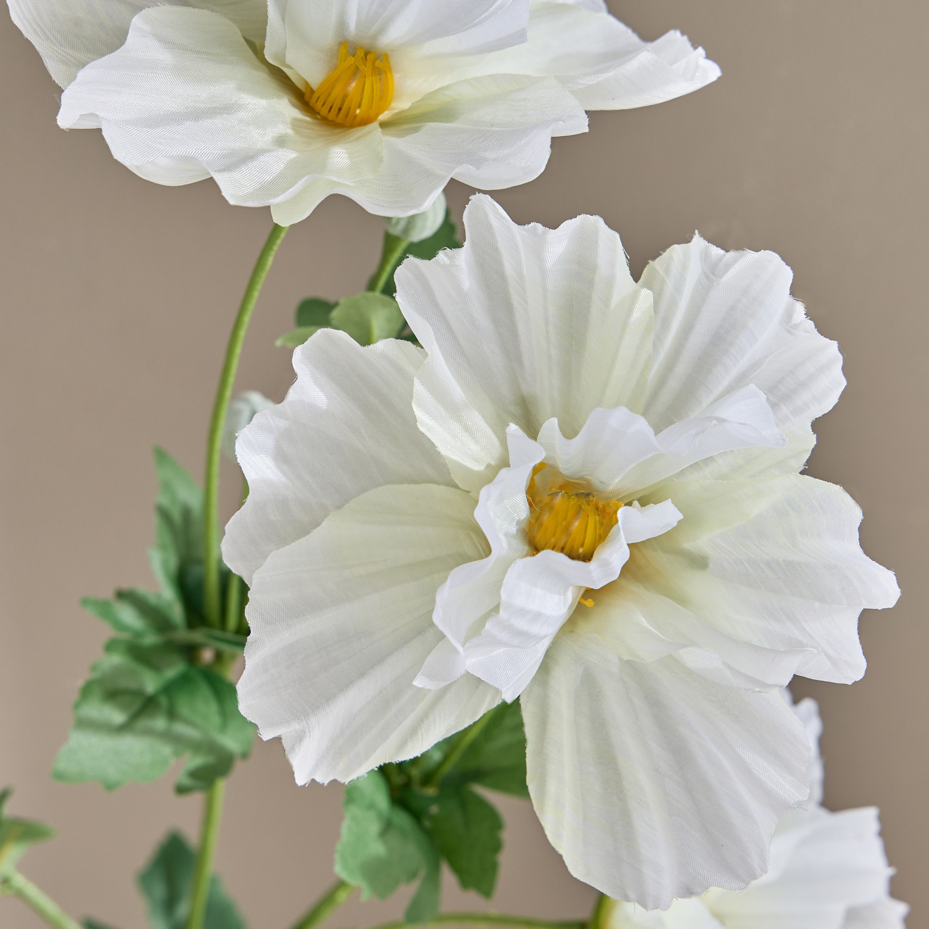 Poppy Four Headed Stem - 83 cm-household-gardenandoutdoor-artificialflowersandplants-stems-image-2