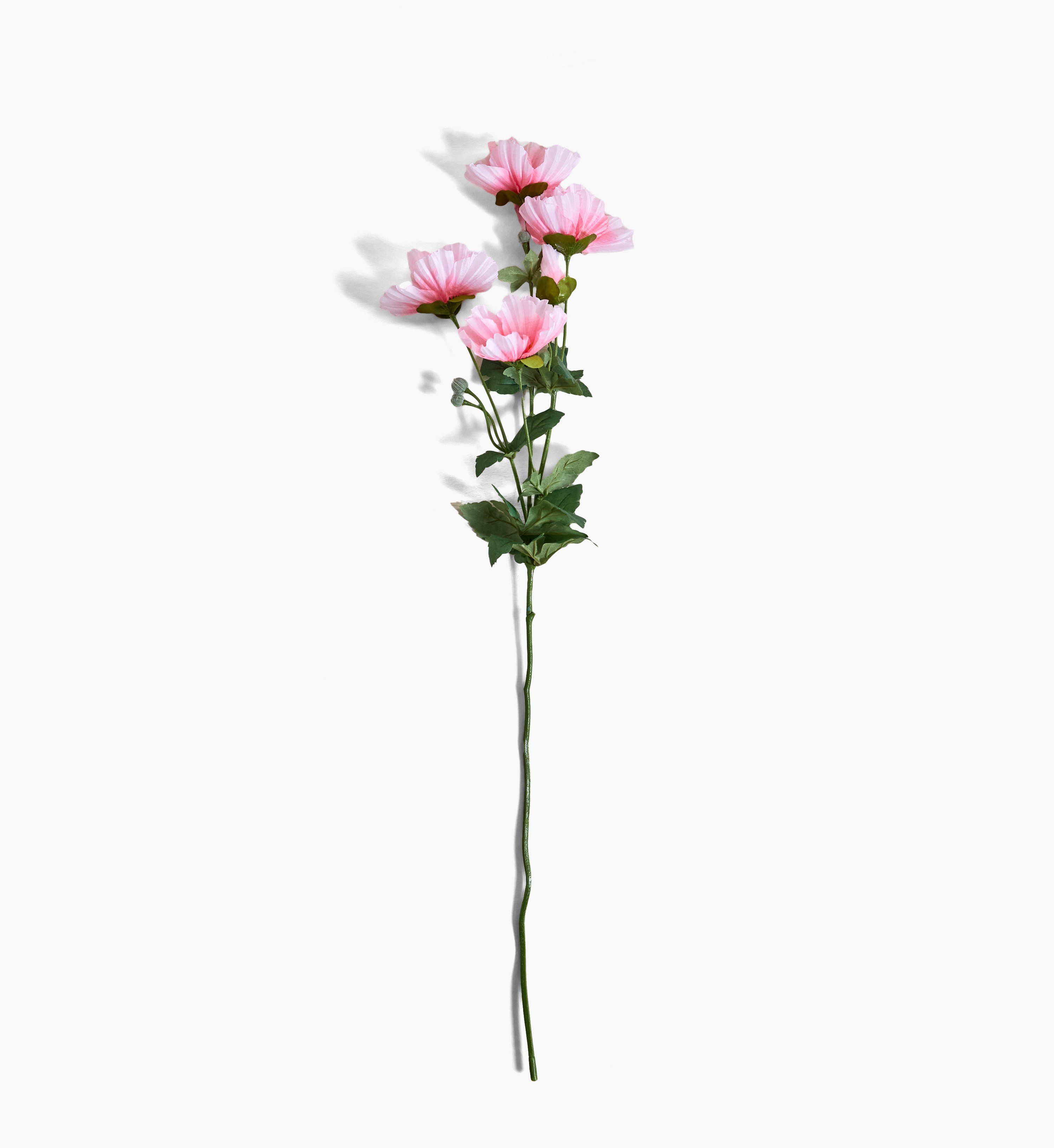 Poppy Four Headed Stem - 83 cm-household-gardenandoutdoor-artificialflowersandplants-stems-image-4