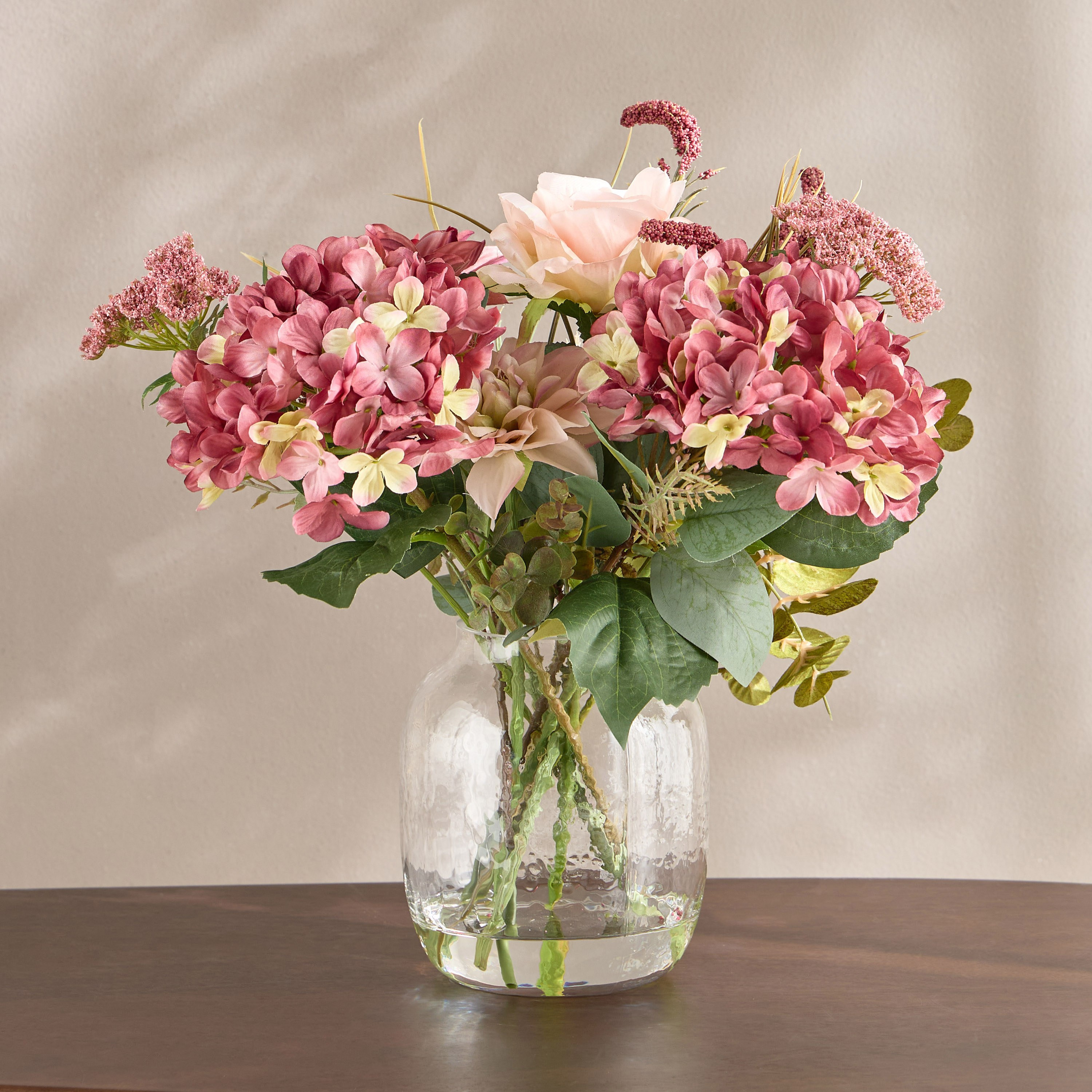 Clarity Glee Mix Floral Arrangement in Vase - 53 cm-household-gardenandoutdoor-artificialflowersandplants-flowers-image-1