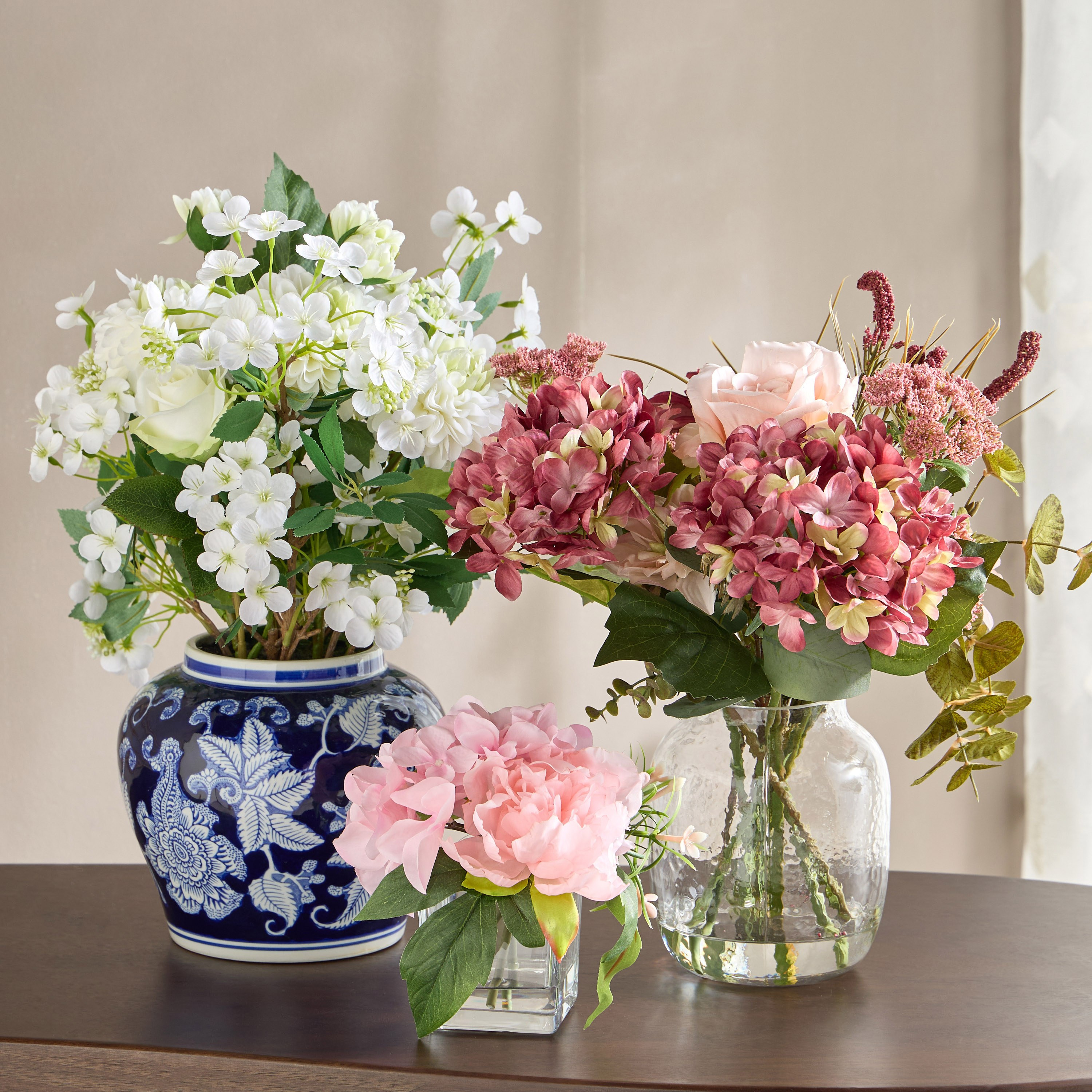 Clarity Glee Mix Floral Arrangement in Vase - 53 cm-household-gardenandoutdoor-artificialflowersandplants-flowers-image-4