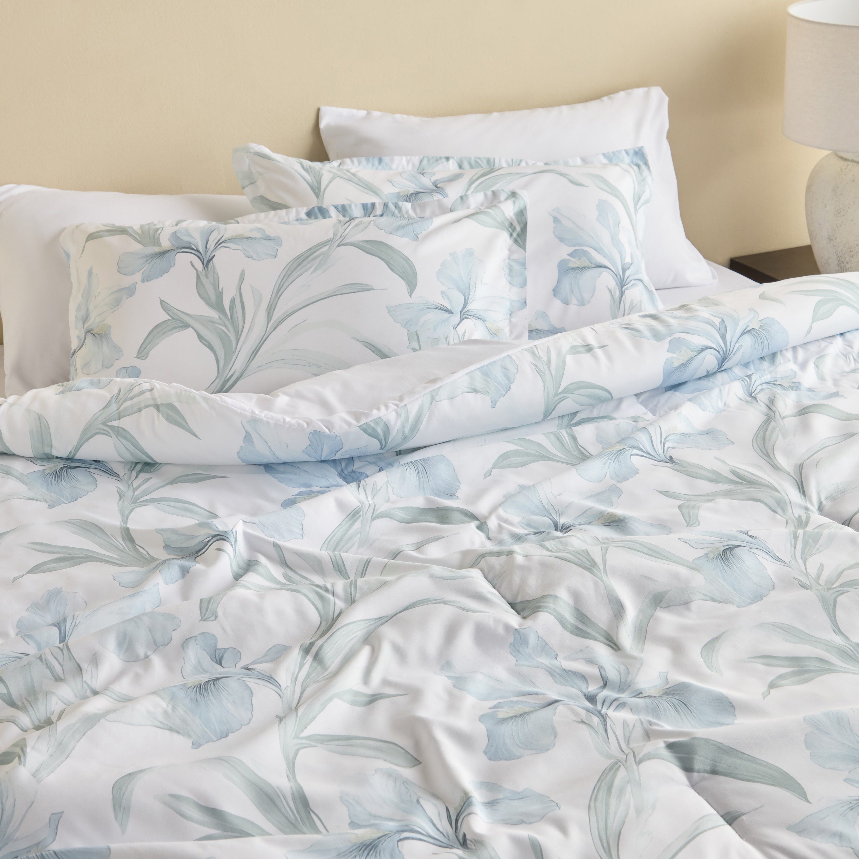 طقم لحاف وشرشف كامل بطبعات 4 قطع - ري – 160×240 سم-household-bedding-comfortersandbedspreads-bedinabag-image-1