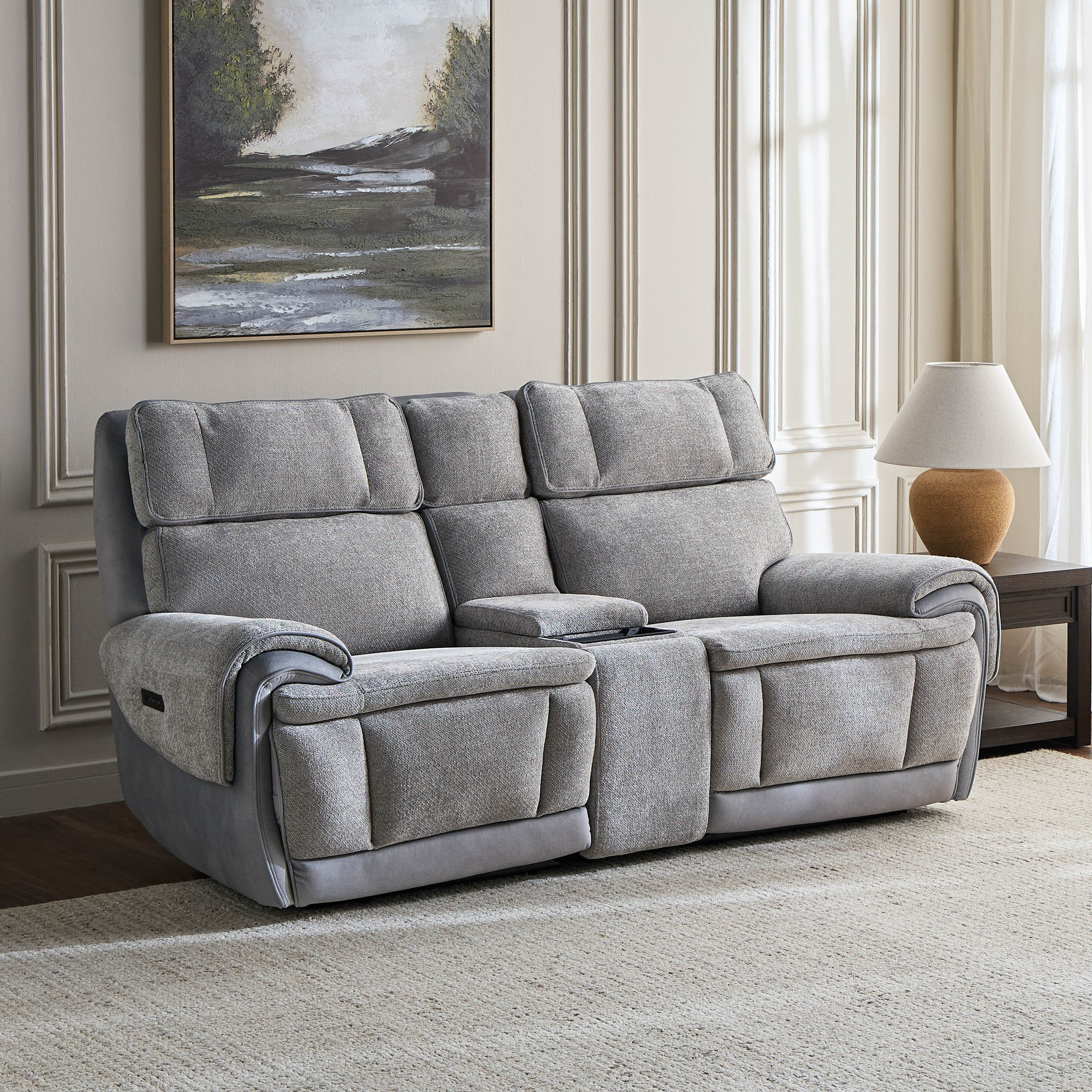 Romford 2-Seater Fabric Electric Recliner