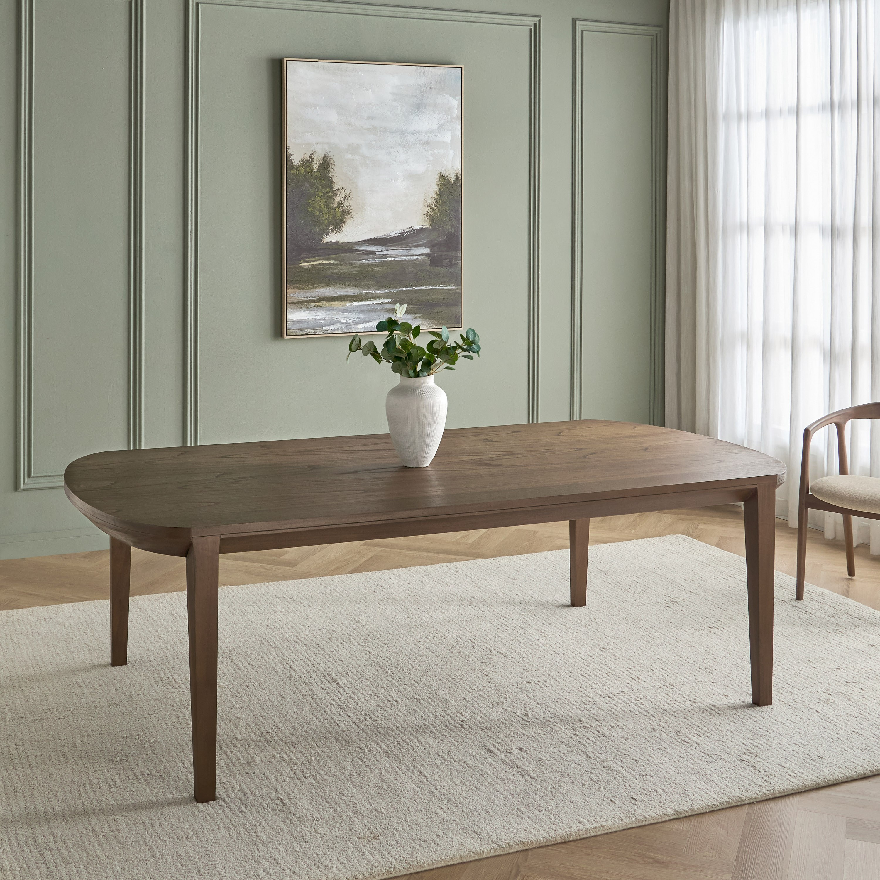 Dako 8-Seater Wooden Top Dining Table