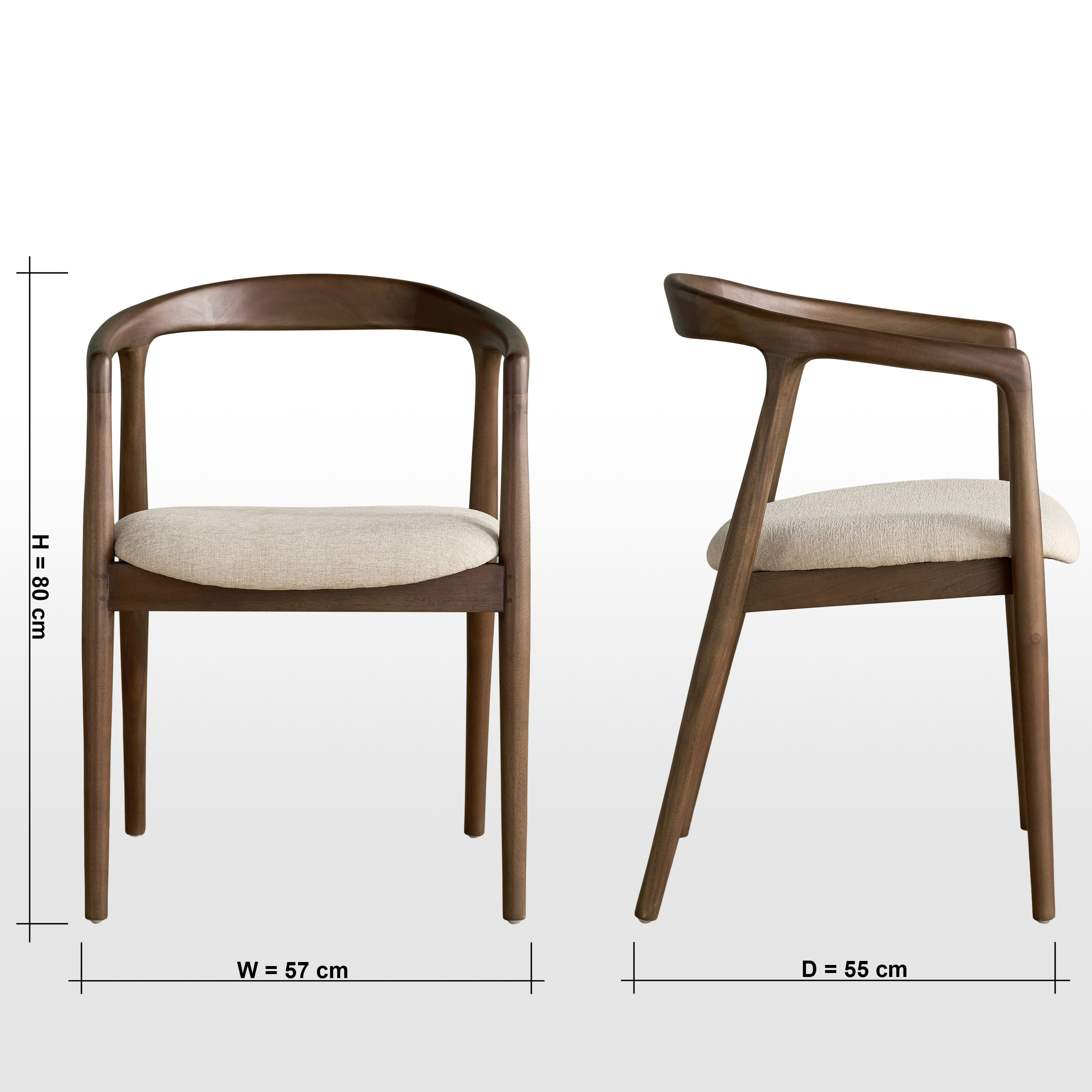 Dako Chevronet Fabric Dining Chair-furniture-diningroom-chairsandbenches-image-7