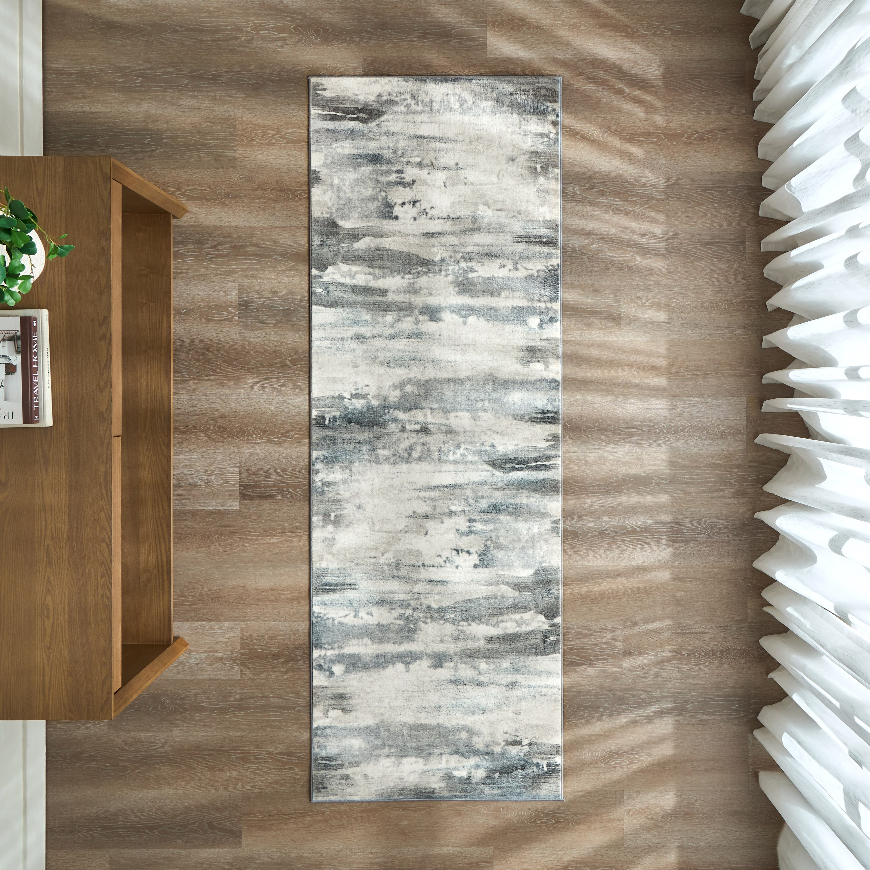 سجادة مخمل - لونا - 80x230 سم-household-rugsandcarpets-rugs-image-1