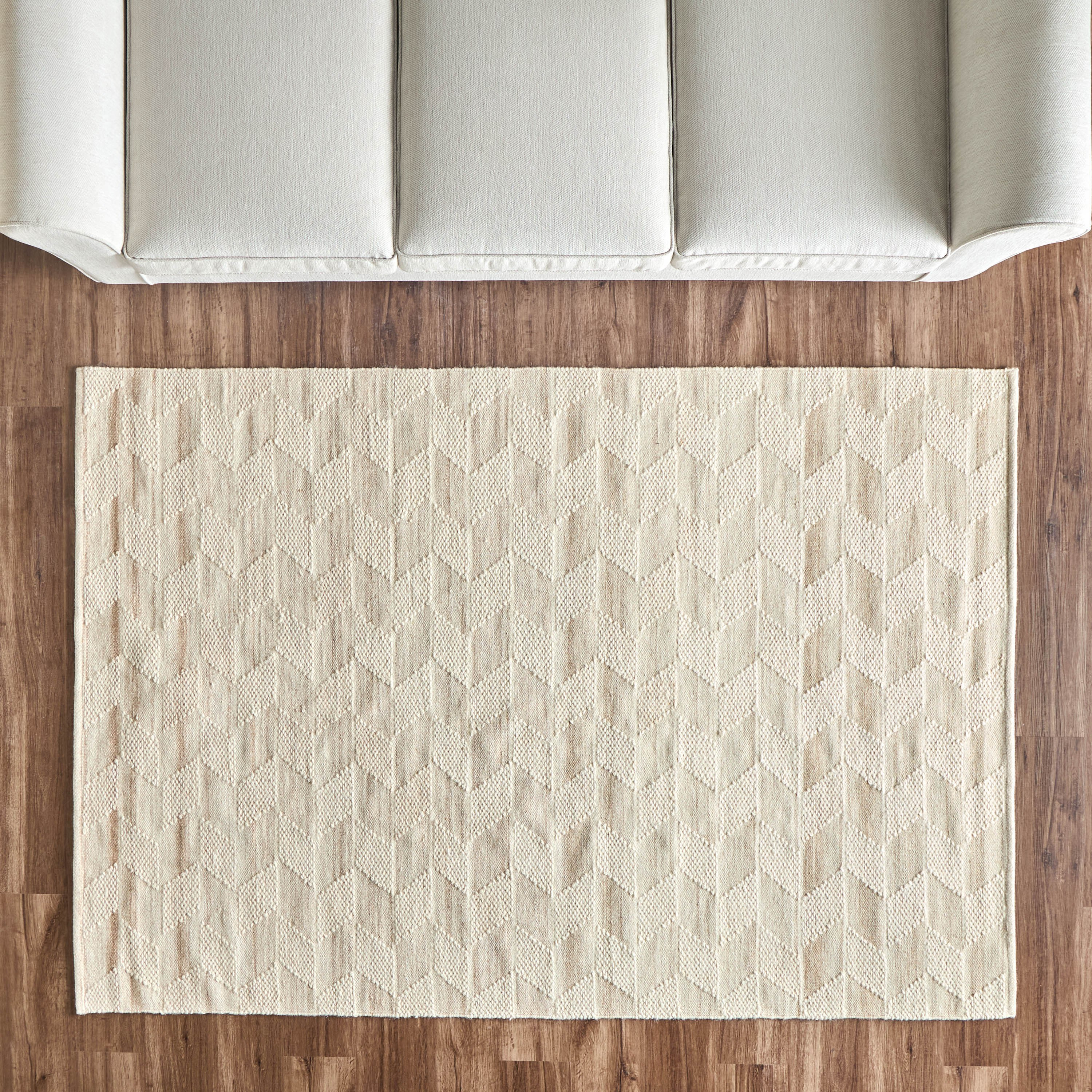Adelise Woollen Handwoven Dhurrie - 90x150 cm-household-rugsandcarpets-rugs-image-2