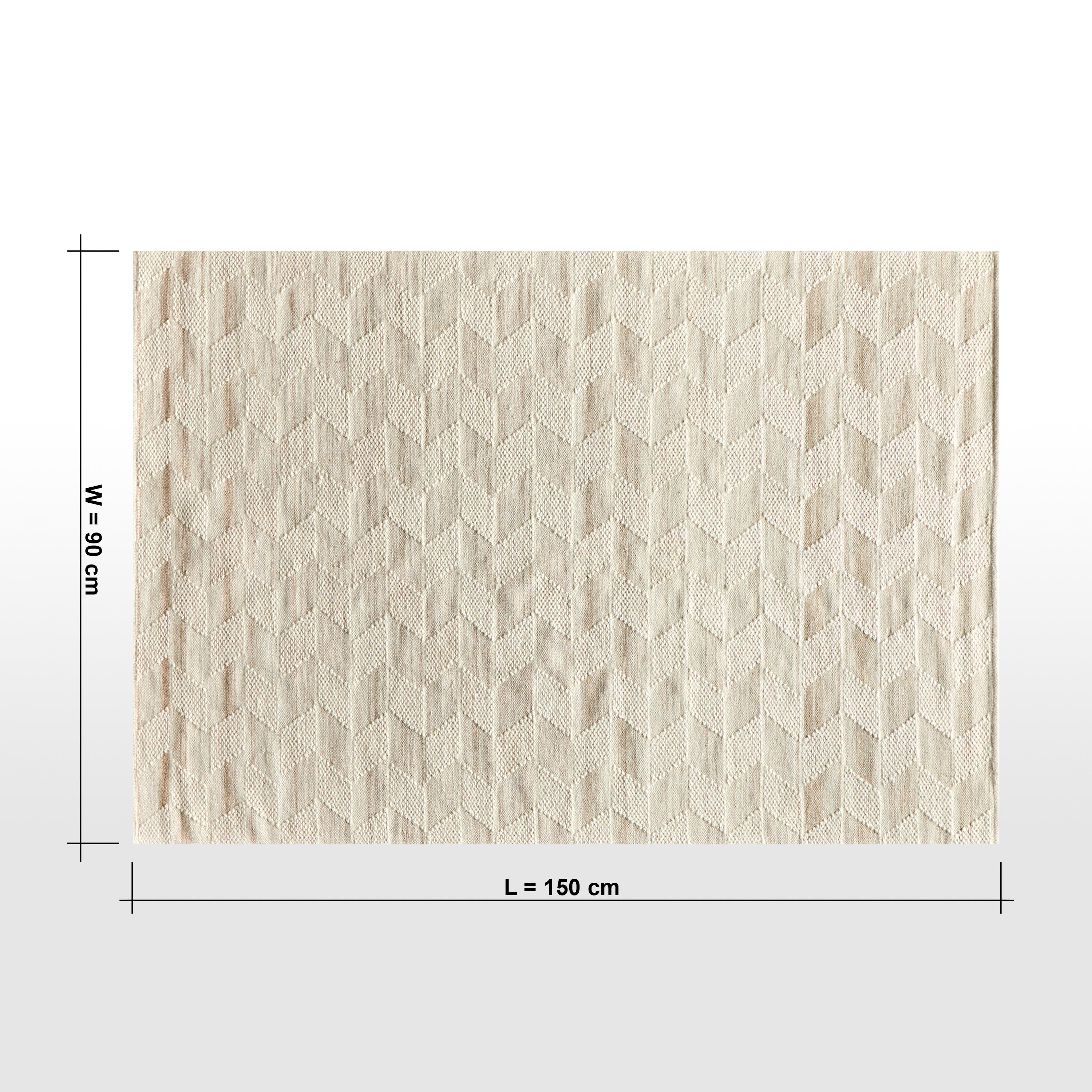 Adelise Woollen Handwoven Dhurrie - 90x150 cm-household-rugsandcarpets-rugs-image-6