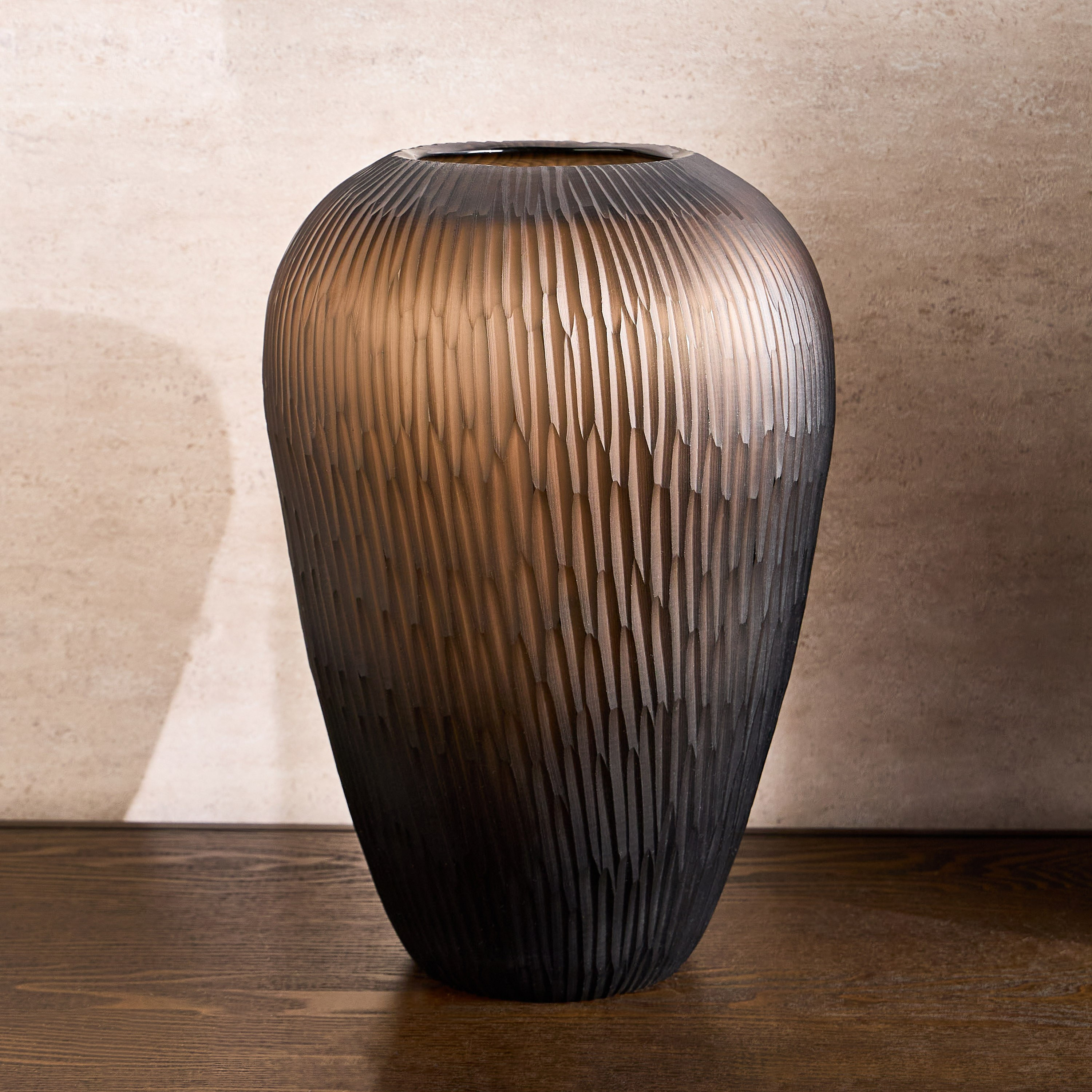Dara Glass Vase - 34 cm-household-decor-vasesandbowls-image-1