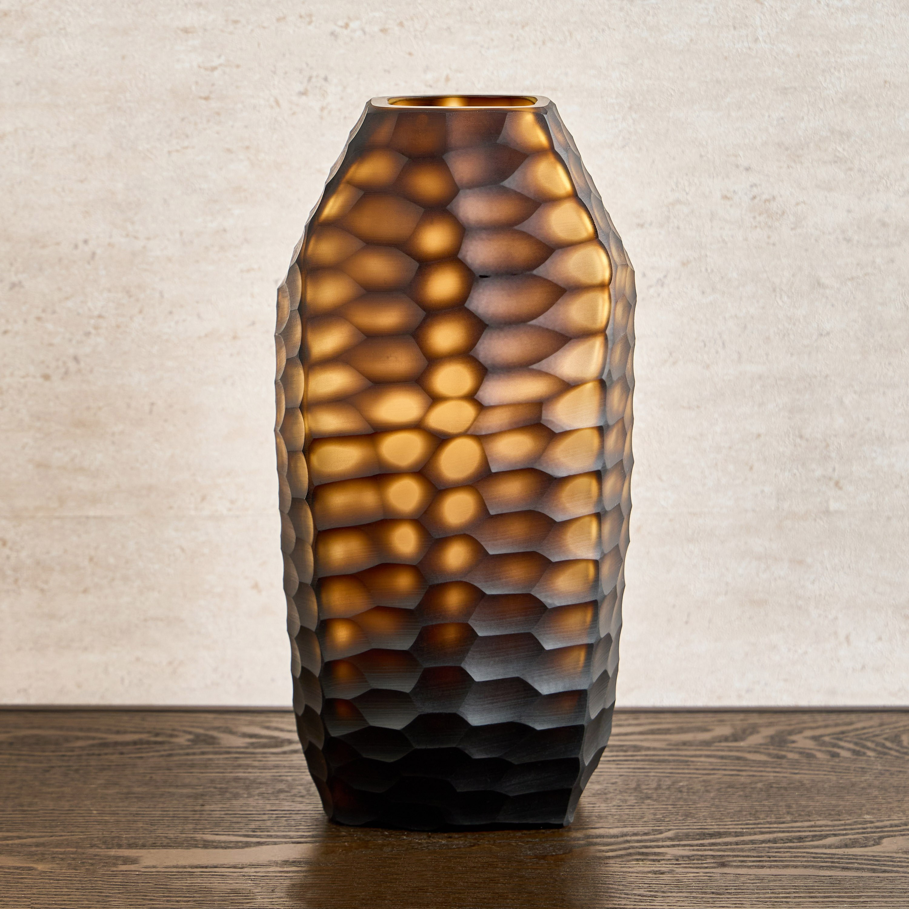 Dara Webbed Glass Vase - 32 cm-household-decor-vasesandbowls-image-1