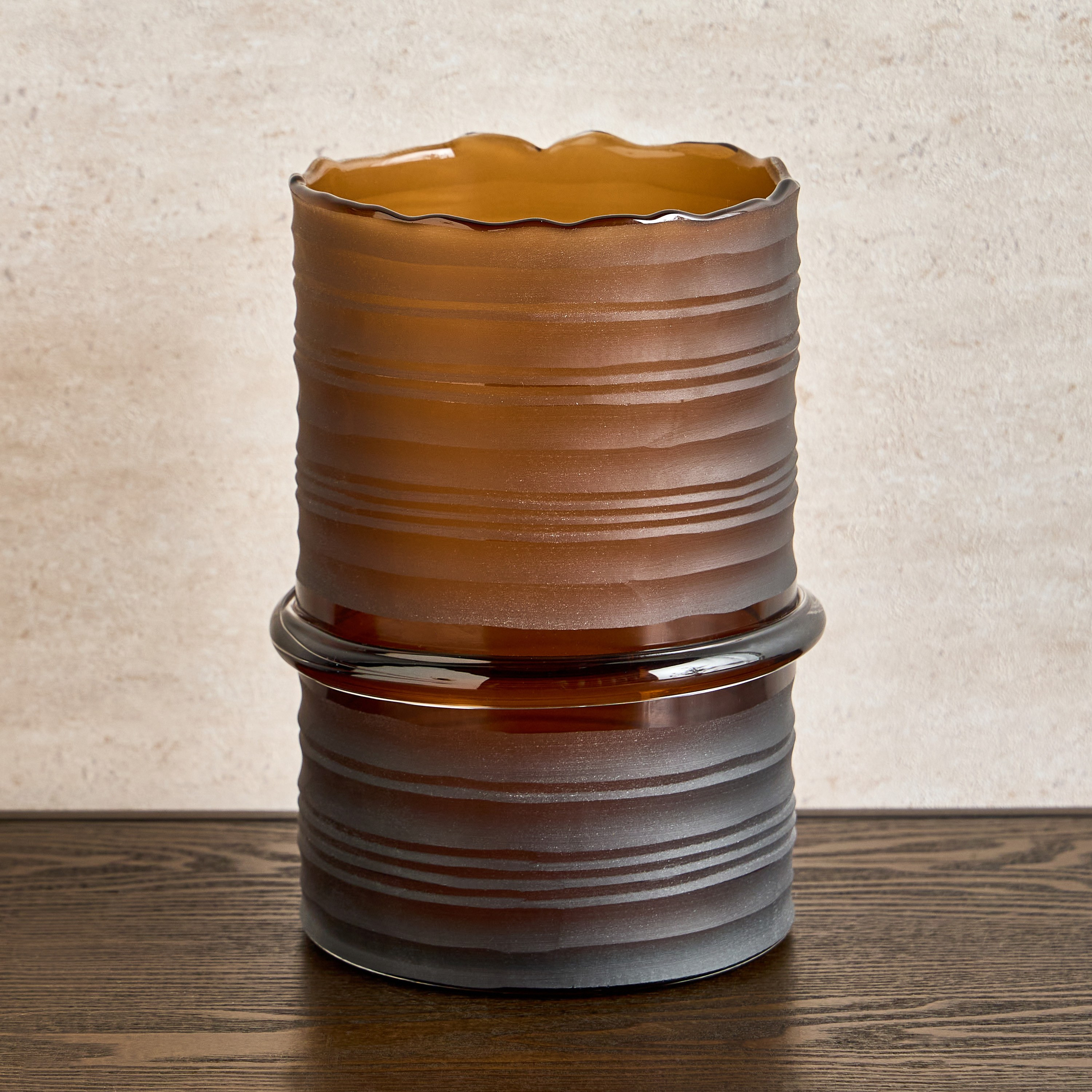 Dara Glass Vase - 23 cm-household-decor-vasesandbowls-image-1