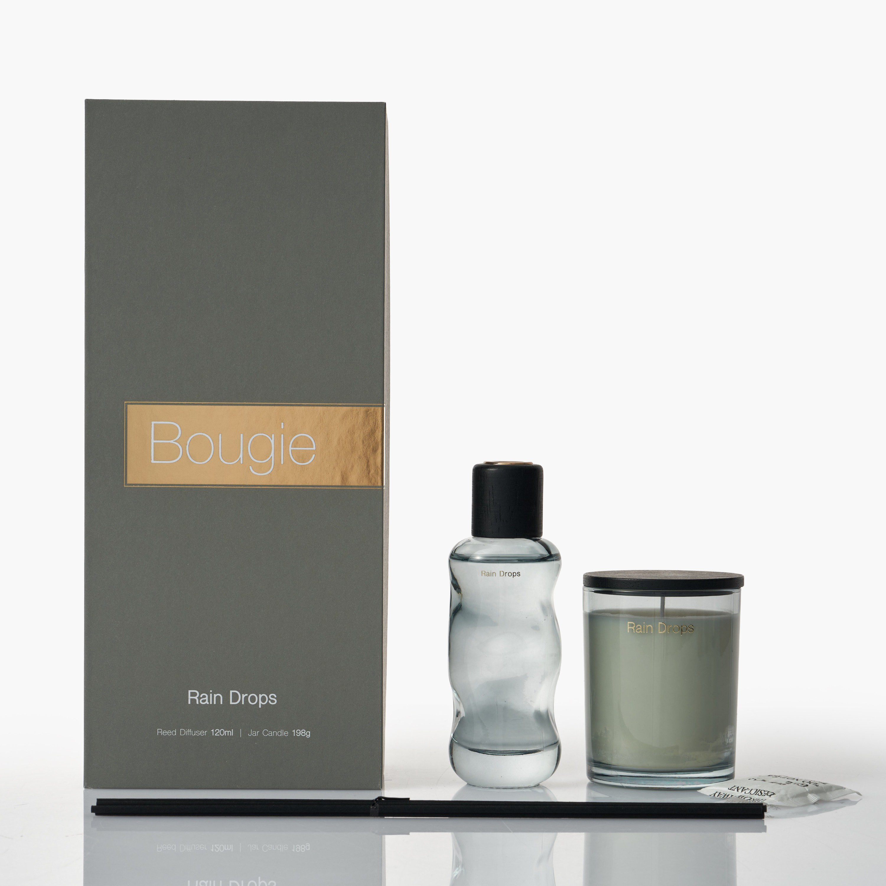 طقم هدايا موزع عطور بالأعواد مع شمعة معطرة من بوغي رين دروبس-household-homefragrance-fragrancegiftset-image-1