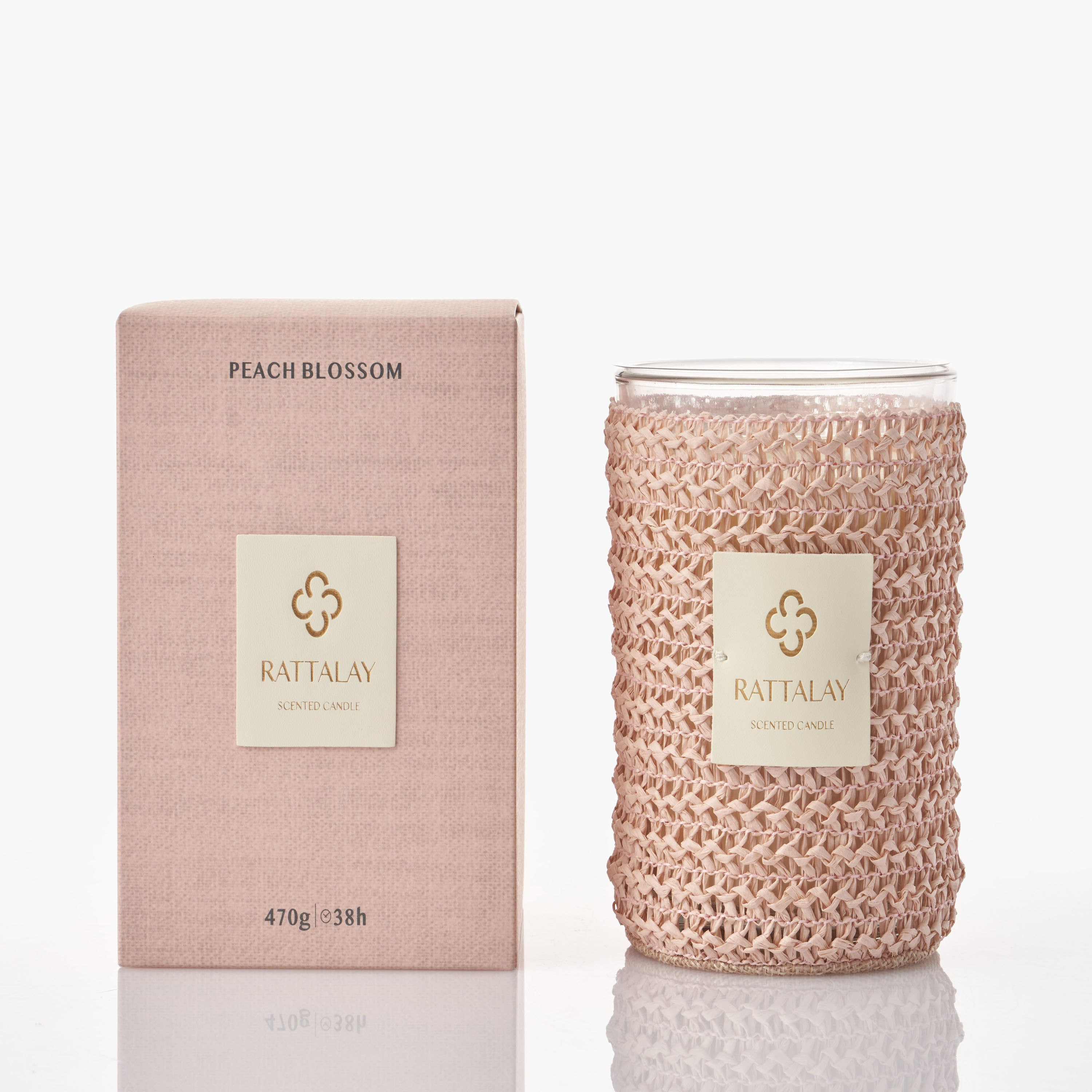Rattalay Sakura and Zen Scented Jar Candle - 38 h-household-homefragrance-candles-image-1