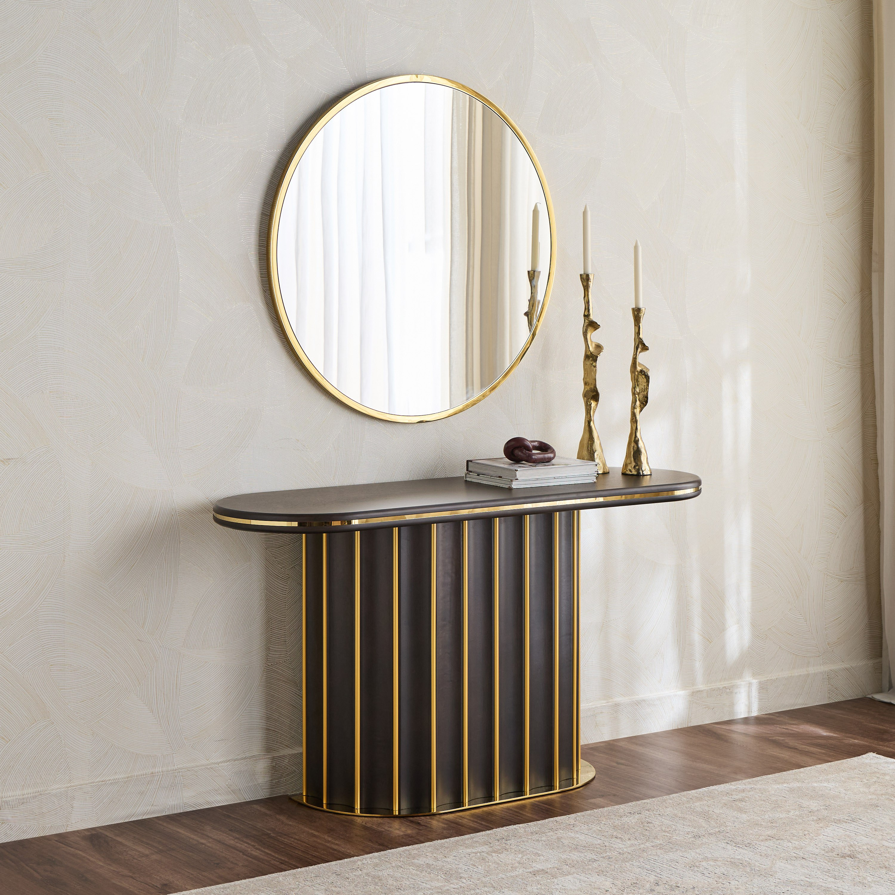 Atelier Console Table with Mirror