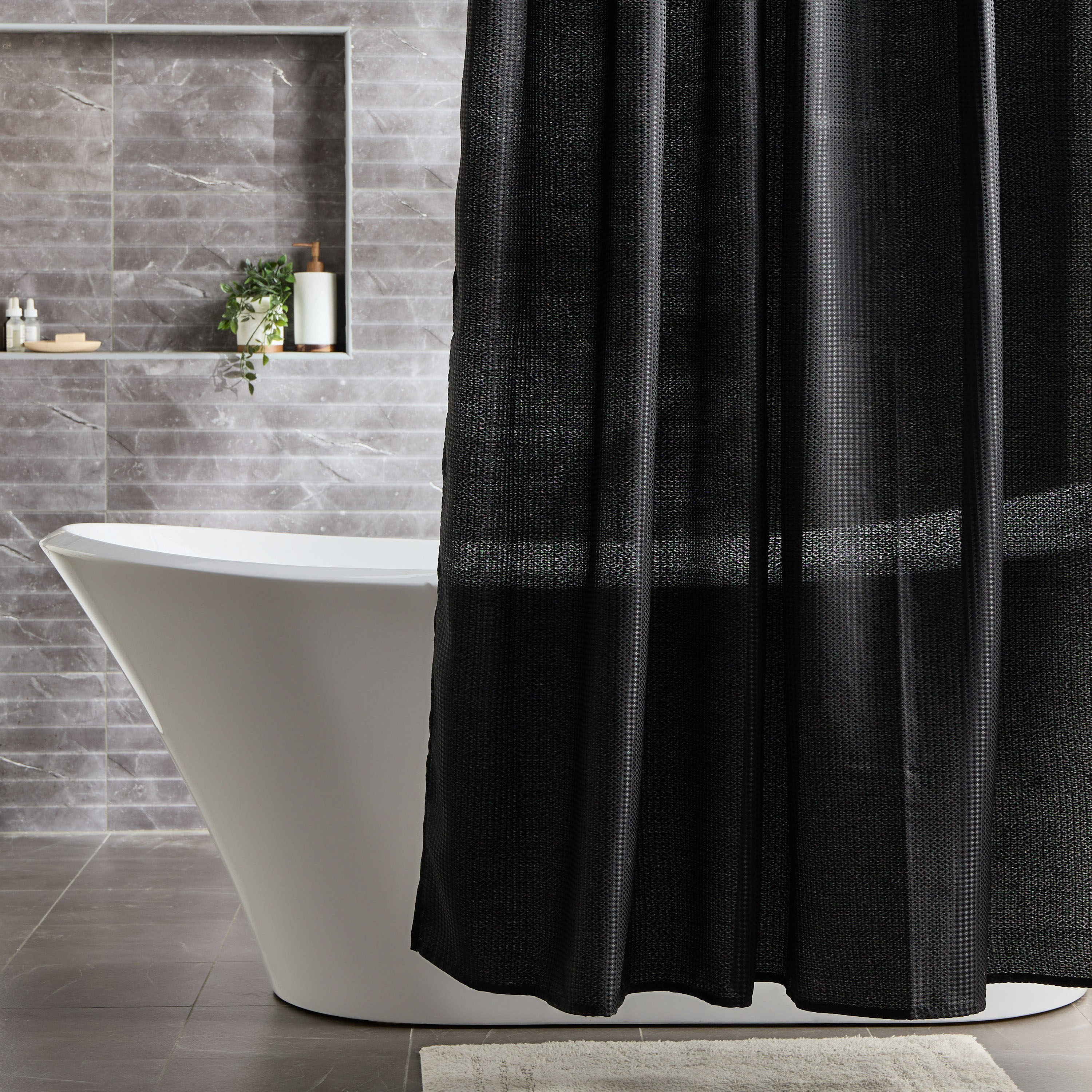 Amekus Shower Curtain - 180x240 cm-household-bathandlaundry-shower-showercurtainandliners-image-1