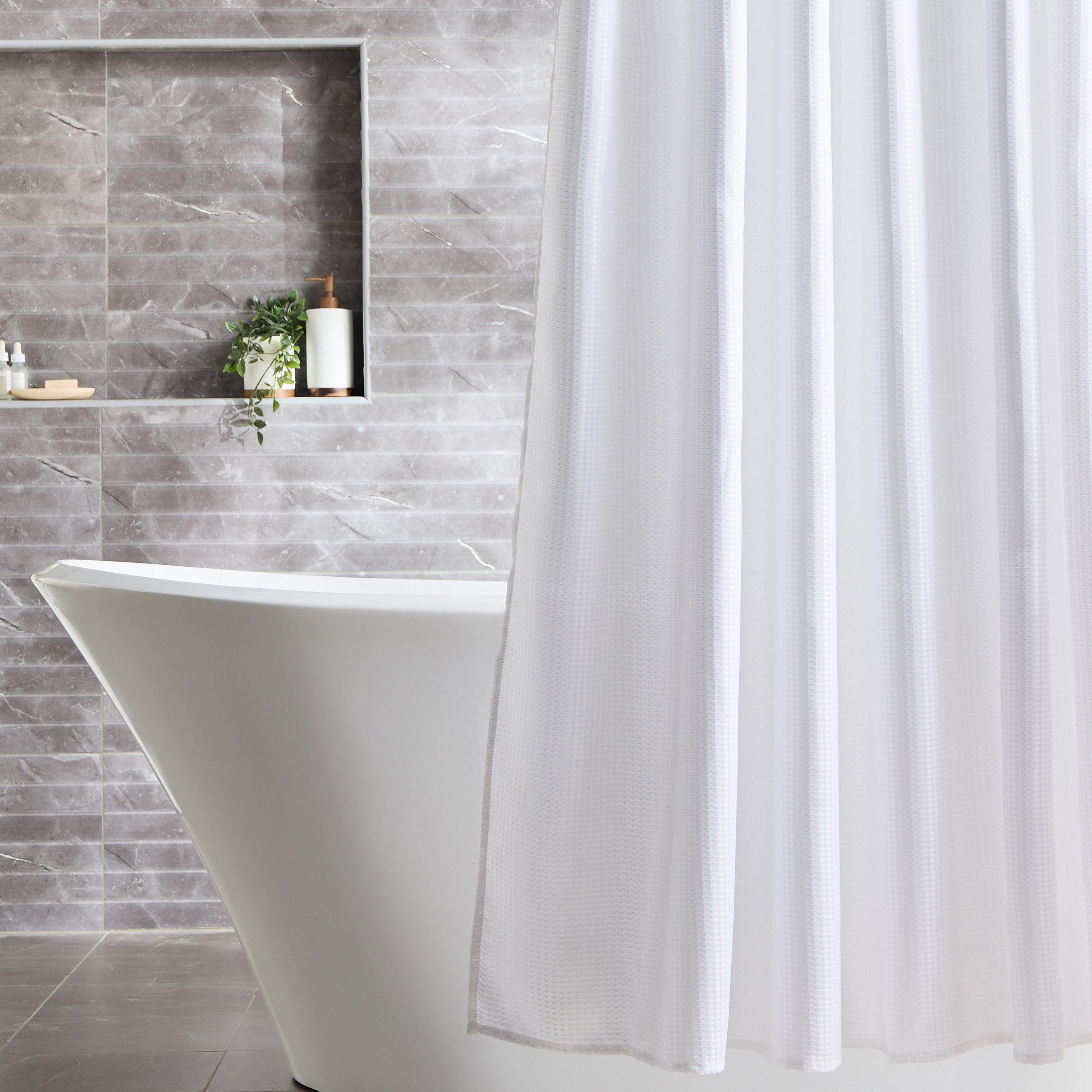 Amekus Shower Curtain - 180x240 cm-household-bathandlaundry-shower-showercurtainandliners-image-1
