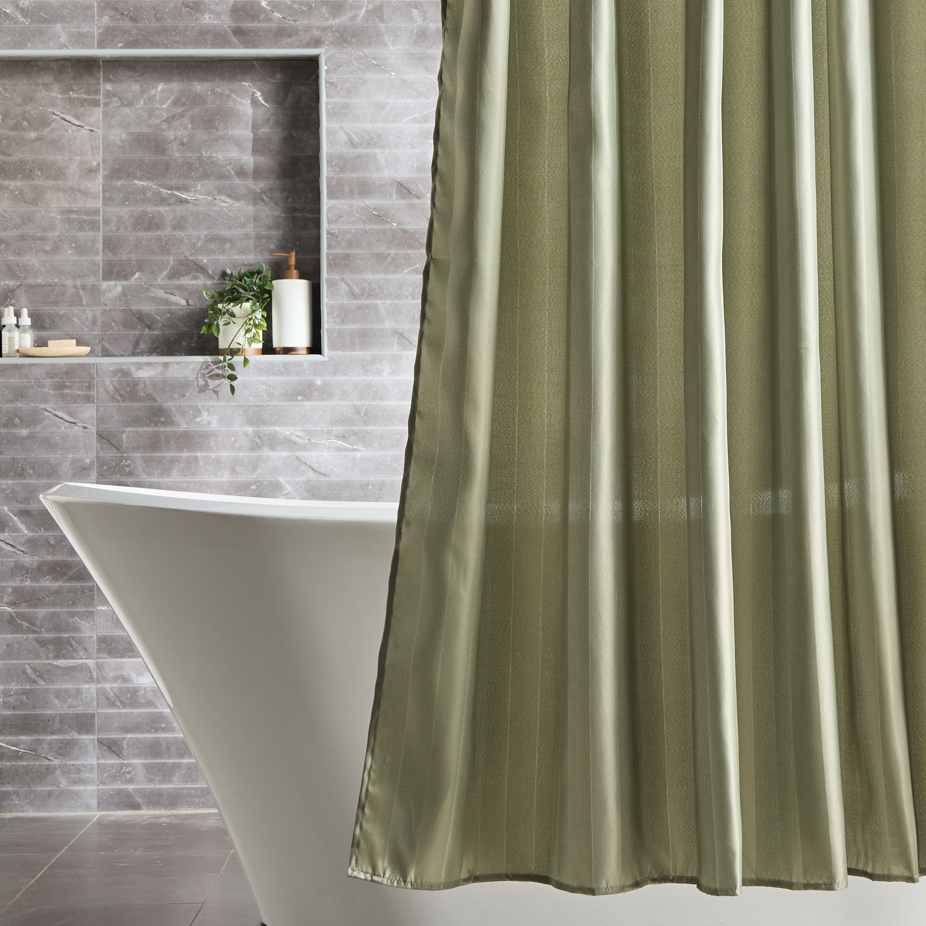 Liva Shower Curtain - 180x240 cm-household-bathandlaundry-shower-showercurtainandliners-image-1