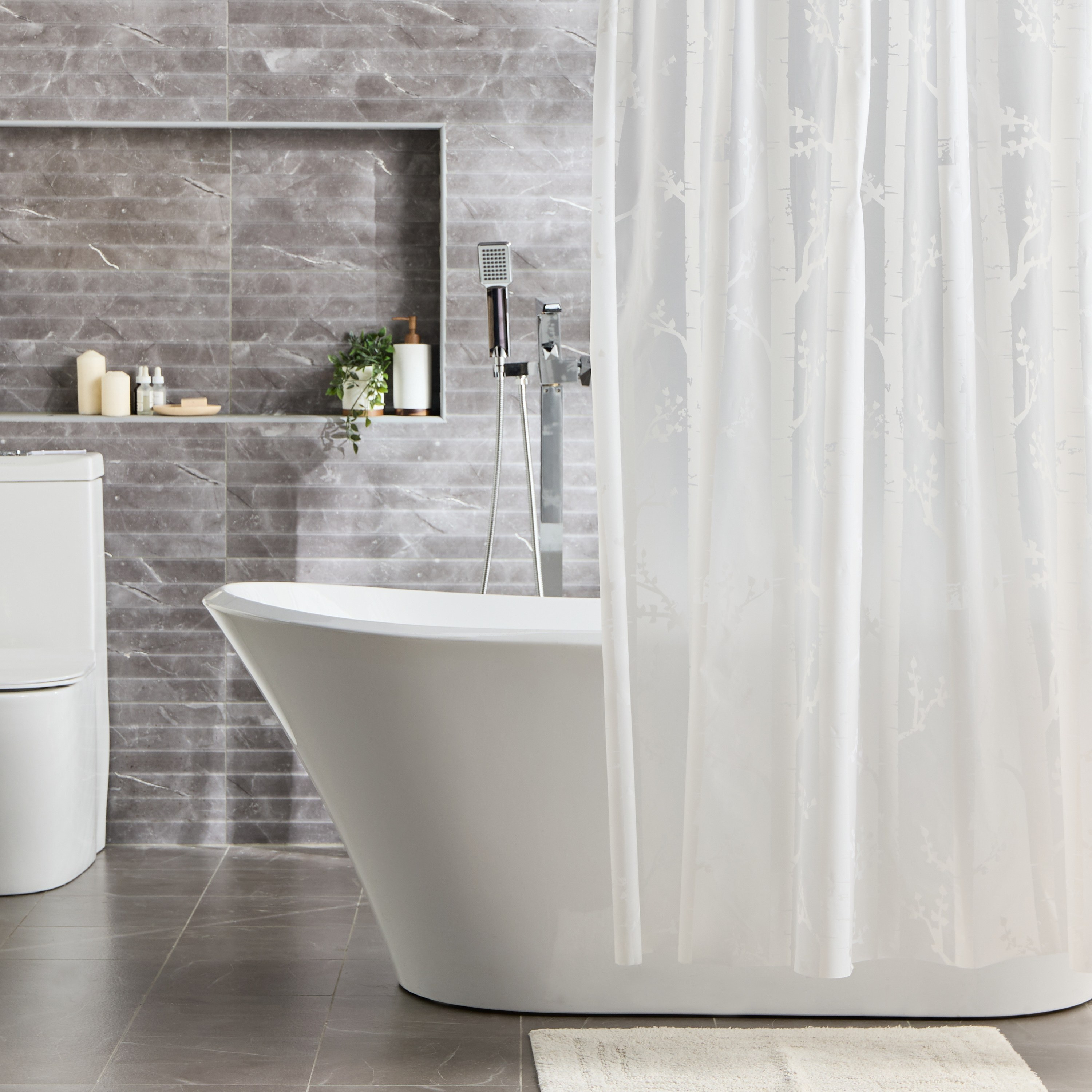 Bablona Shower Curtain - 180x240 cm-household-bathandlaundry-shower-showercurtainandliners-image-4