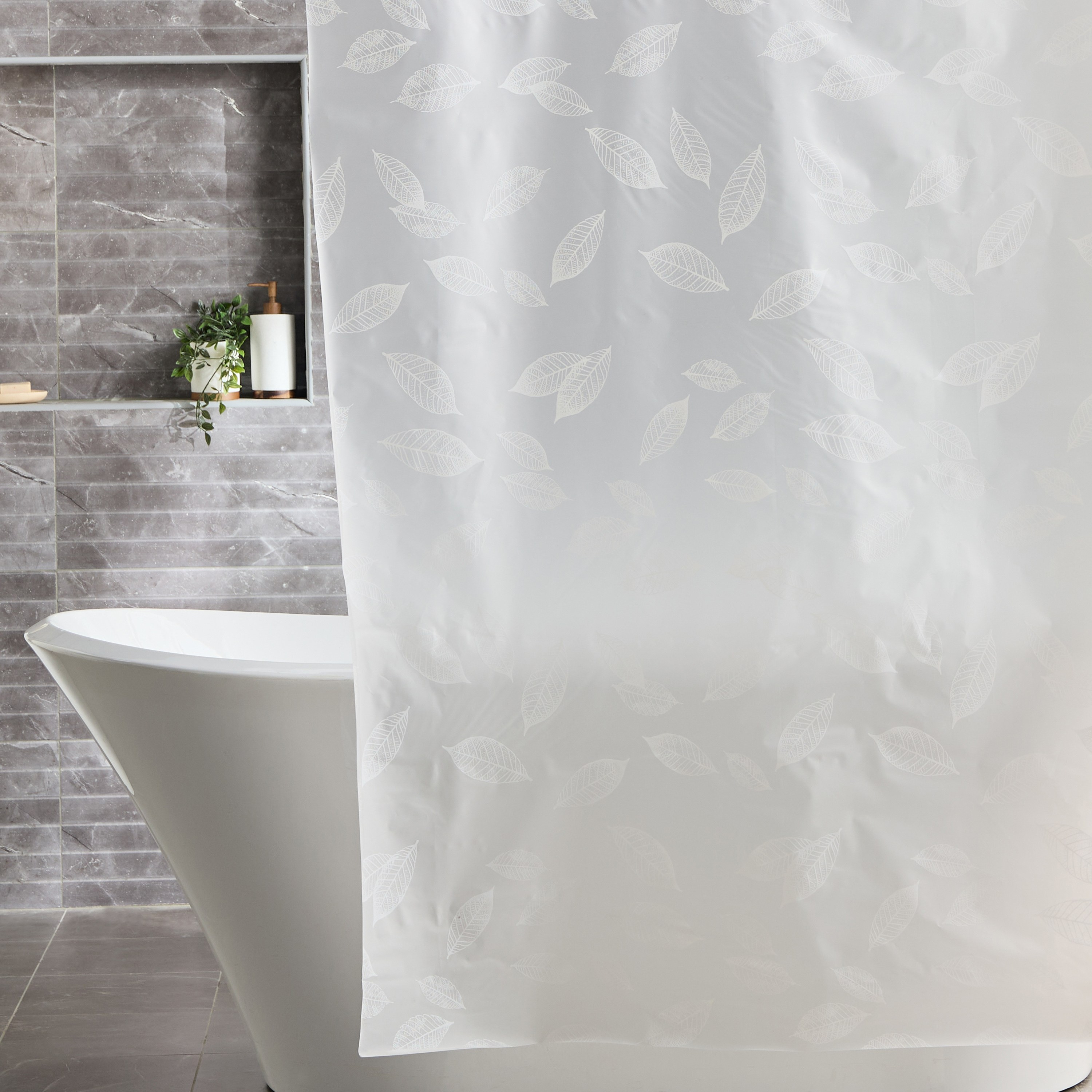 Pipal Shower Curtain - 180x240 cm-household-bathandlaundry-shower-showercurtainandliners-image-1