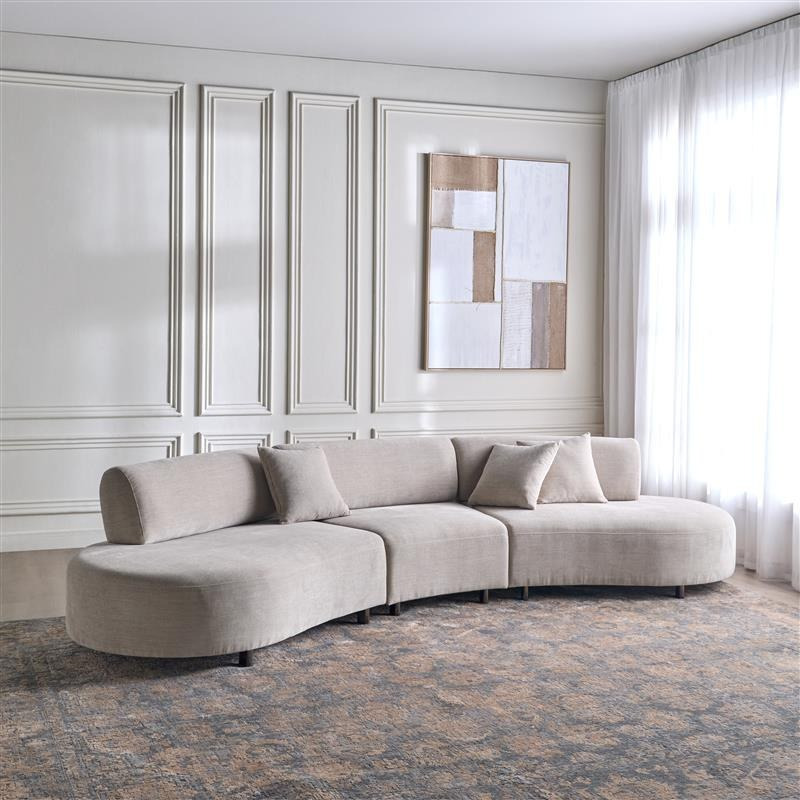Calida 4-Seater Fabric Sofa