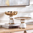 Blanco Marble Footed Decorative Bowl - 23 cm-household-decor-vasesandbowls-image-4