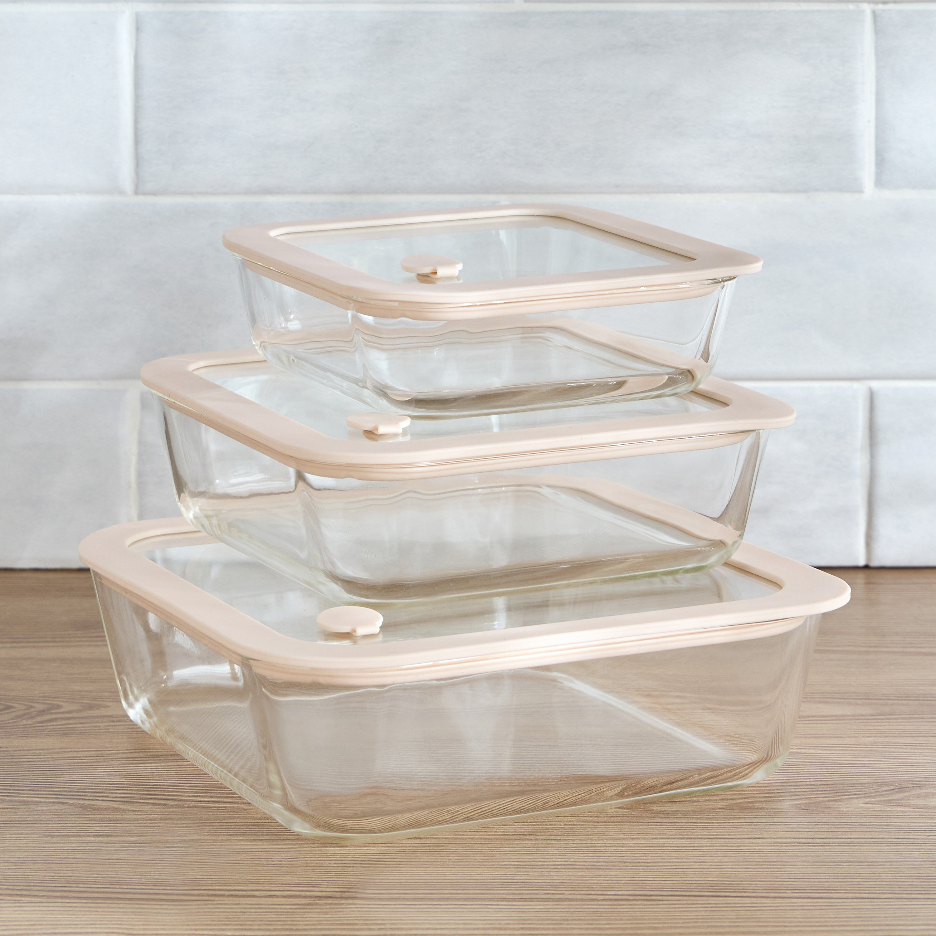 Pristine 3-Piece Food Container Set
